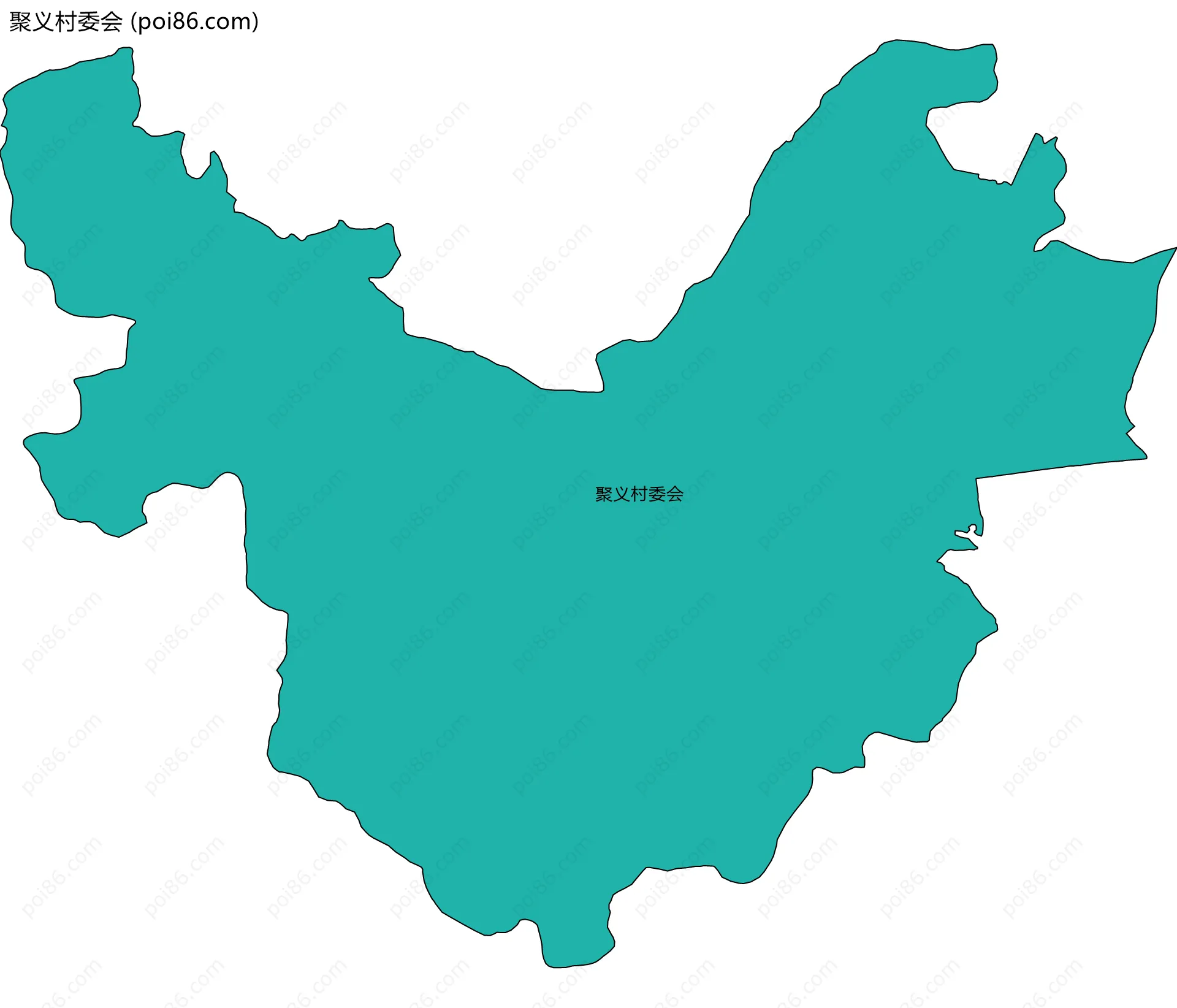 聚义村委会边界地图