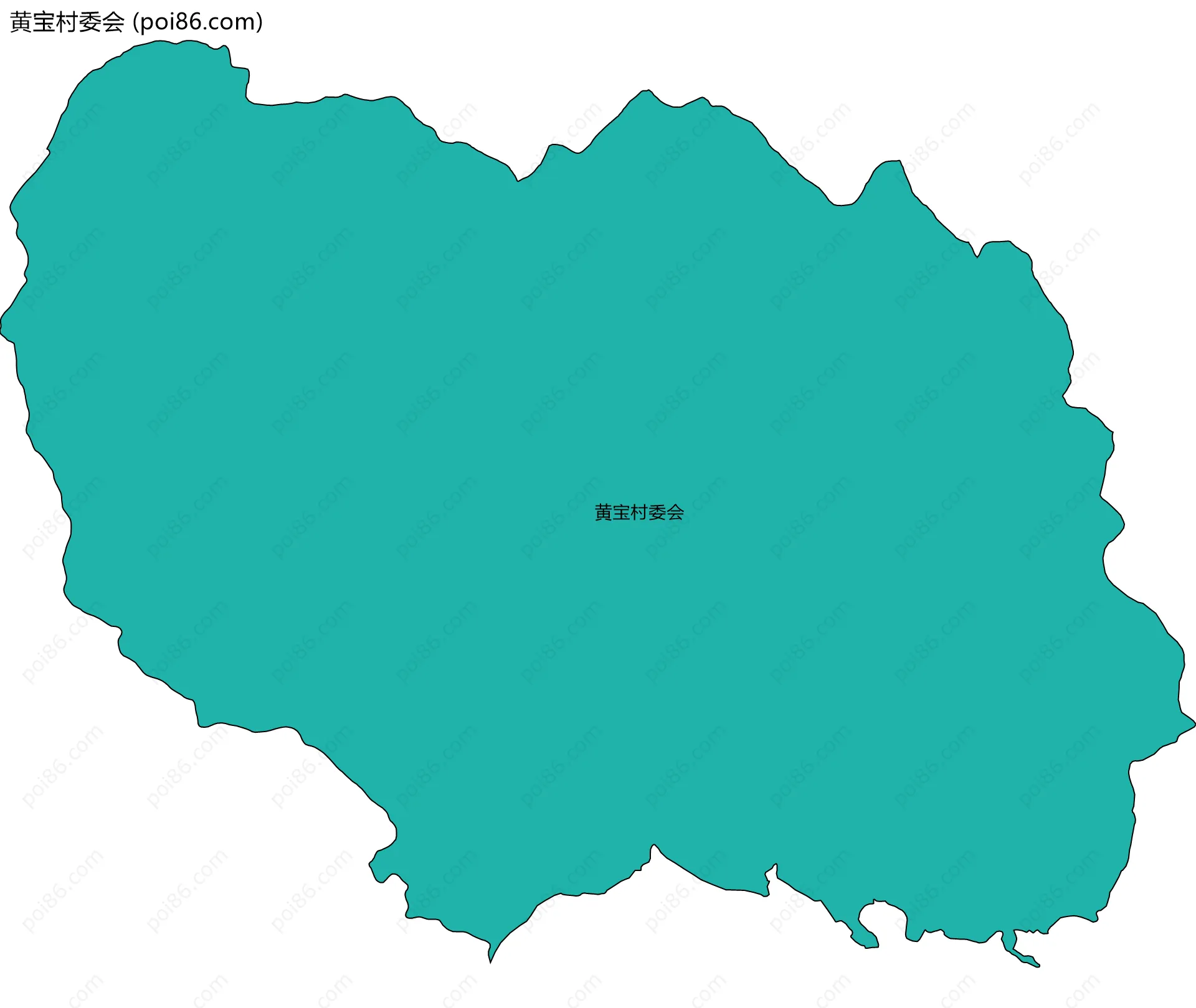 黄宝村委会边界地图
