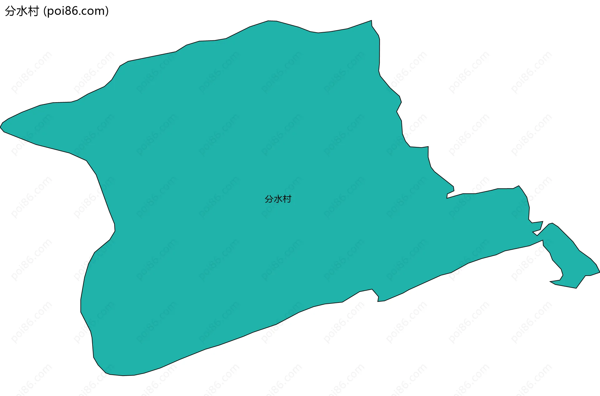 分水村边界地图