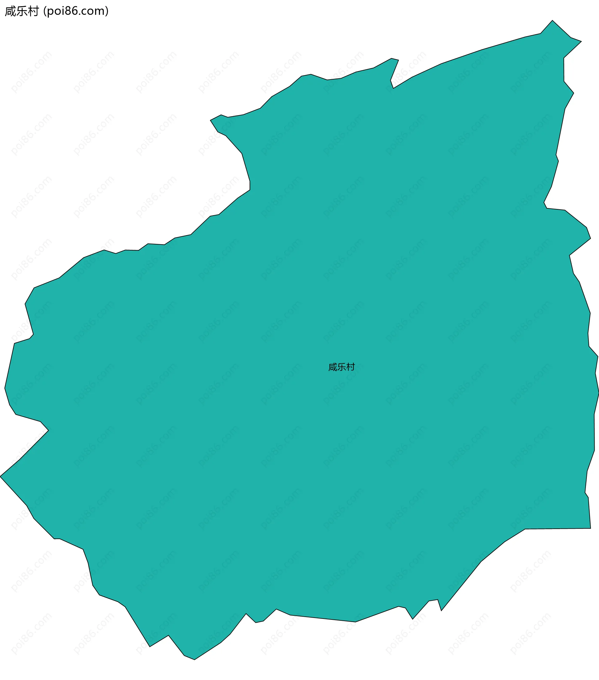 咸乐村边界地图