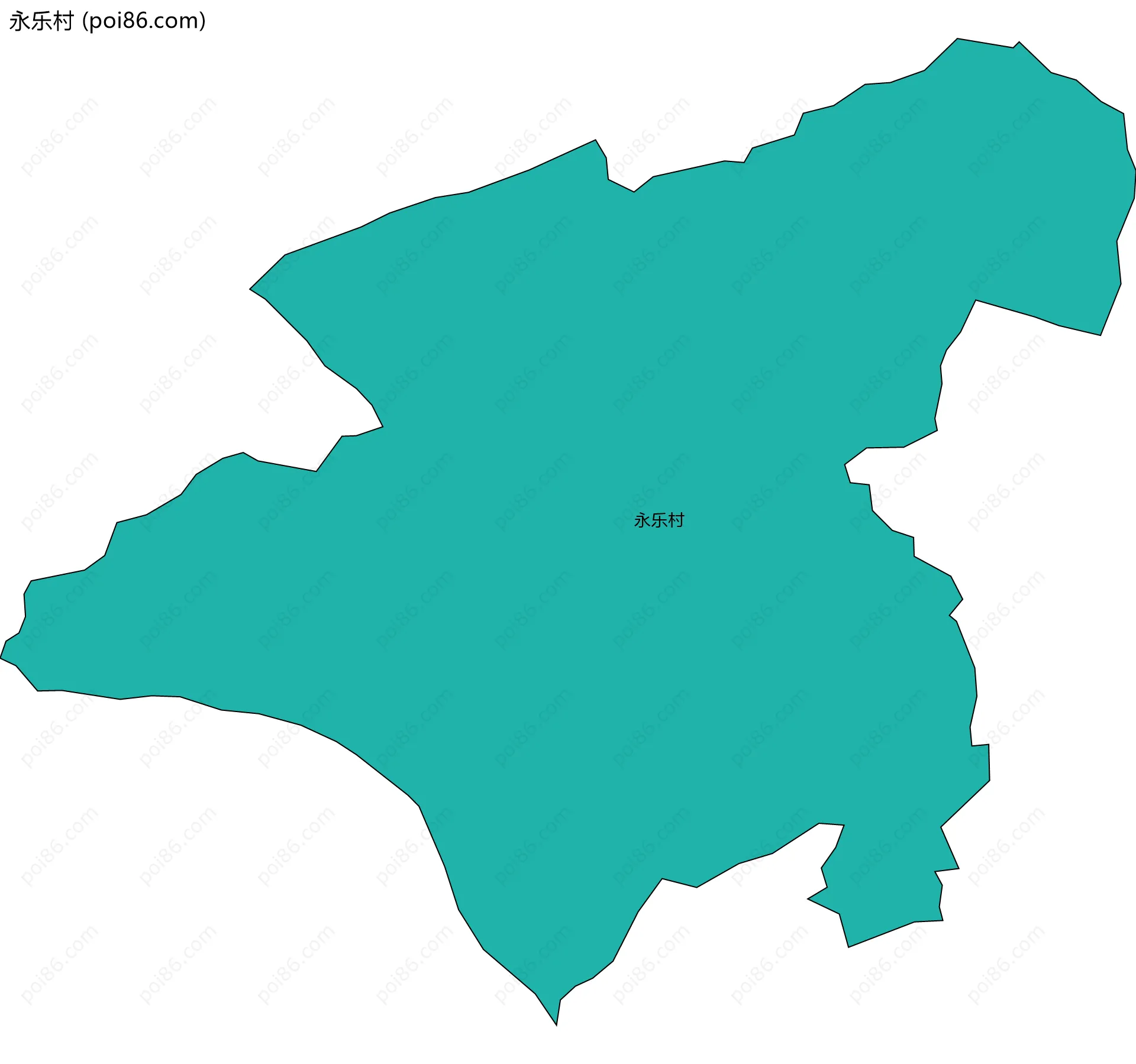 永乐村边界地图