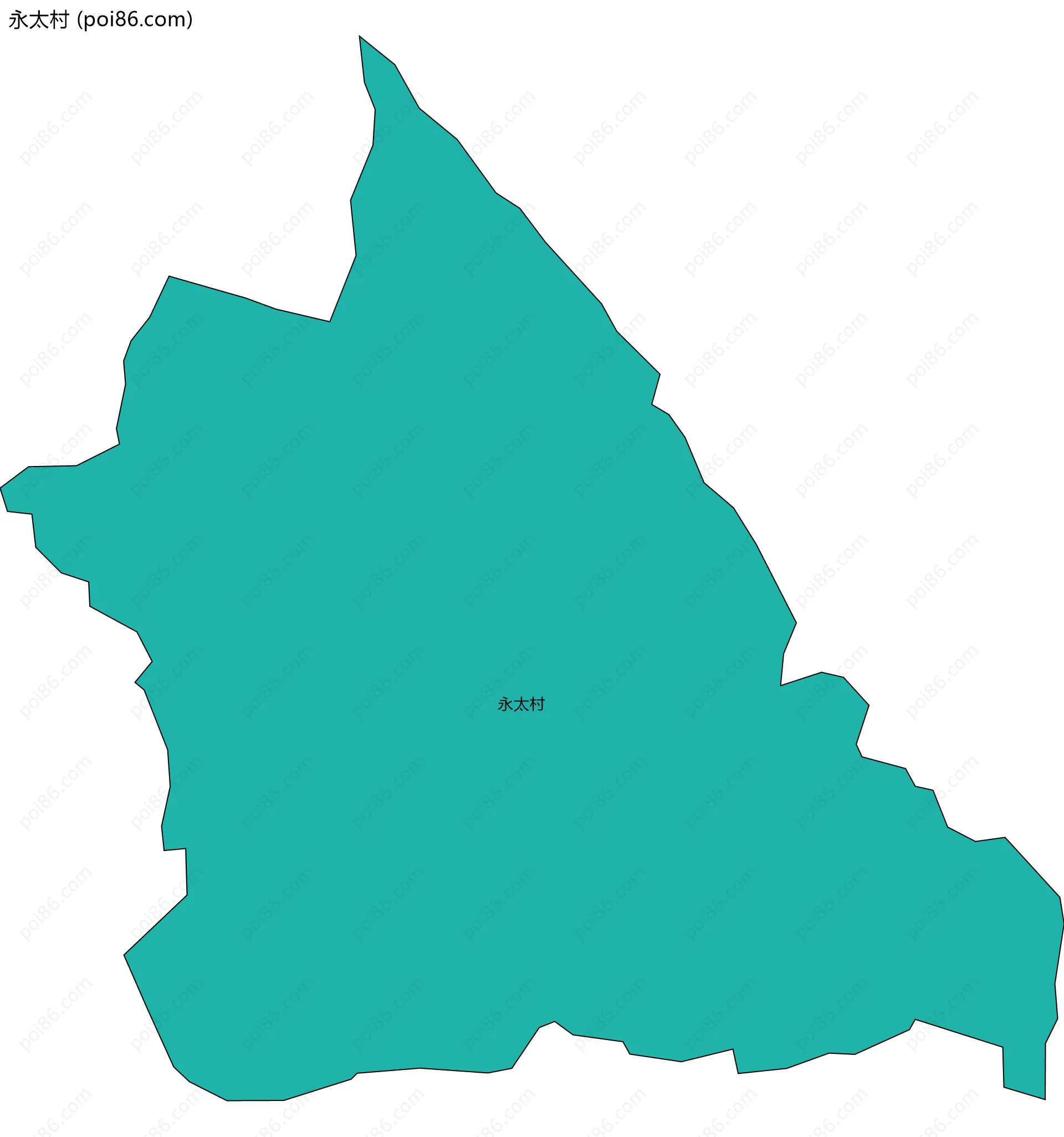 永太村边界地图