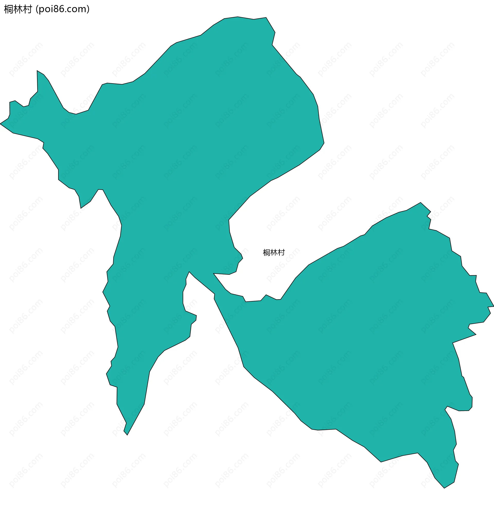 桐林村边界地图