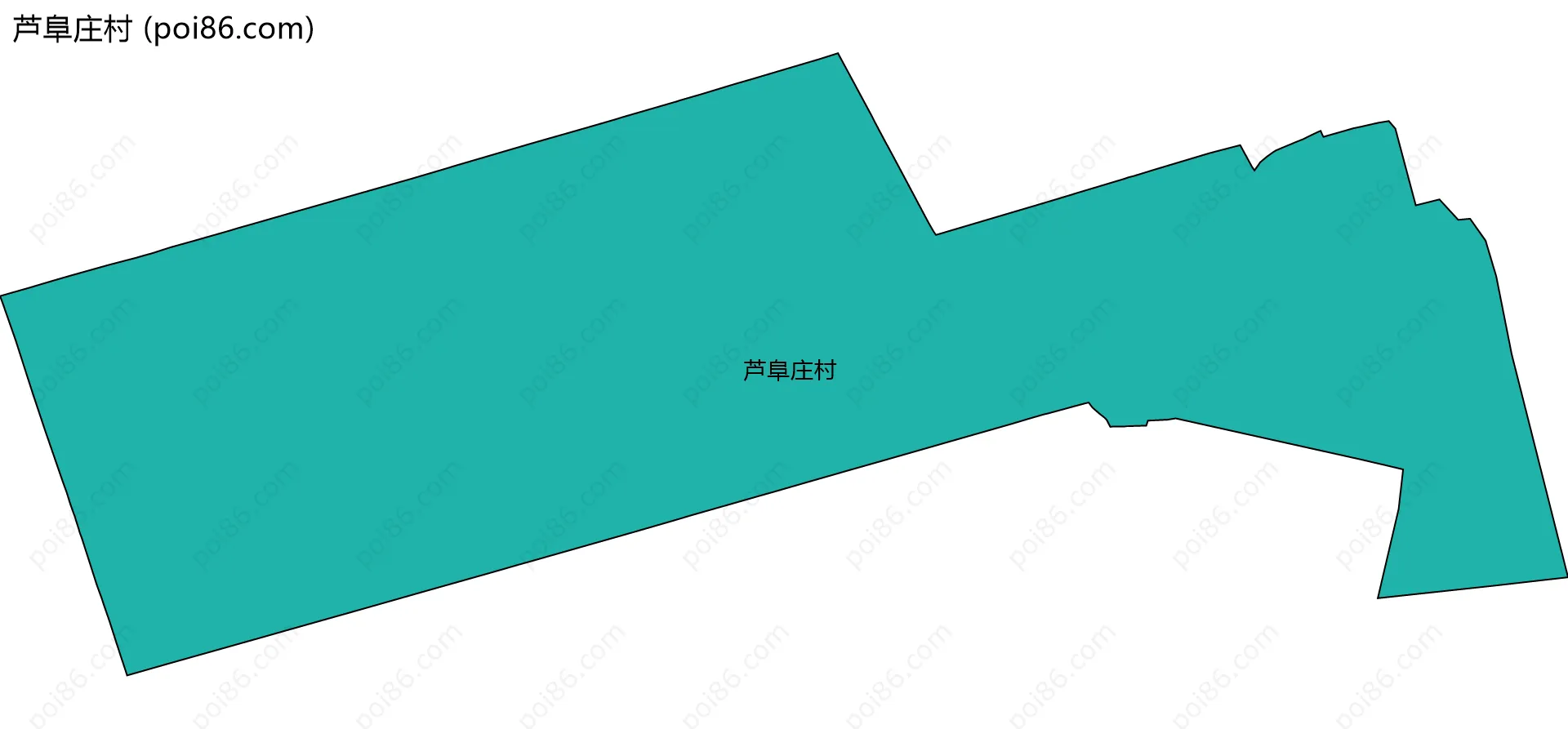 芦阜庄村边界地图