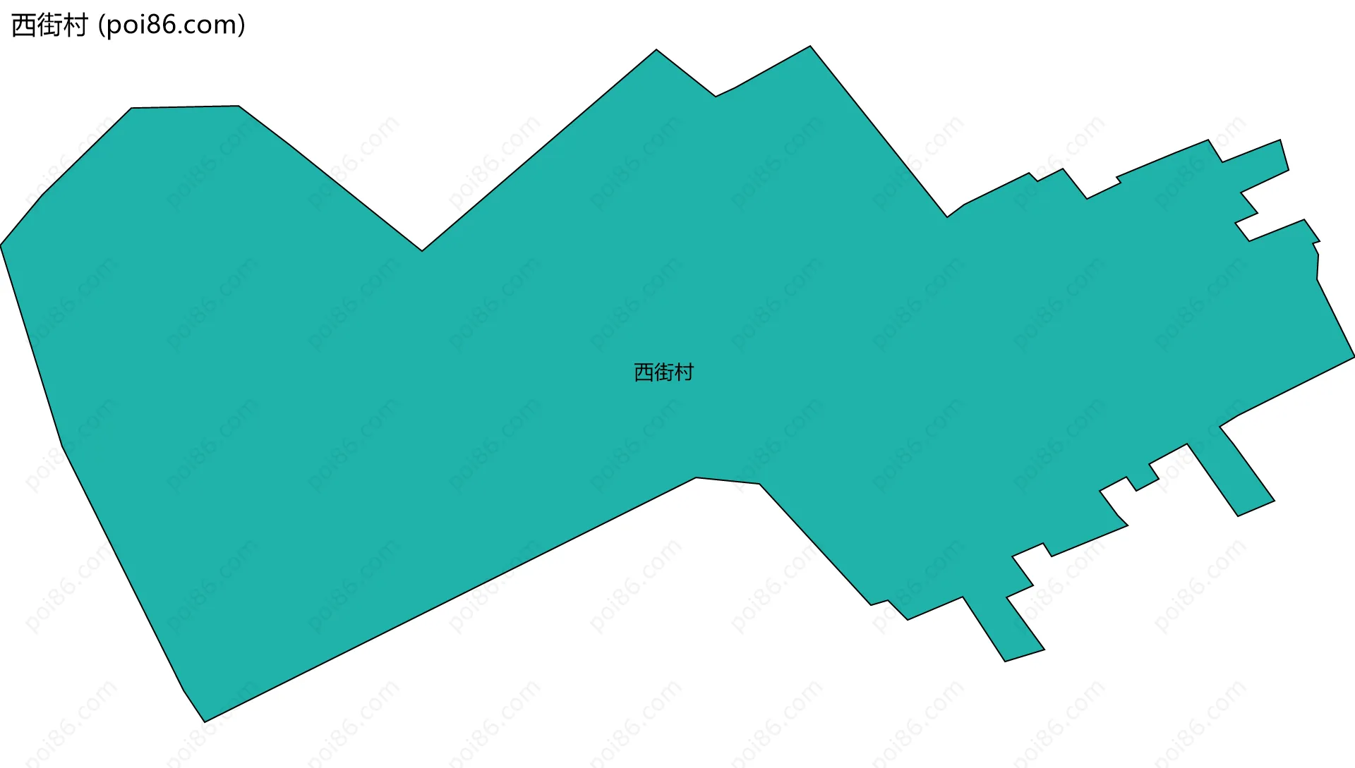 西街村边界地图