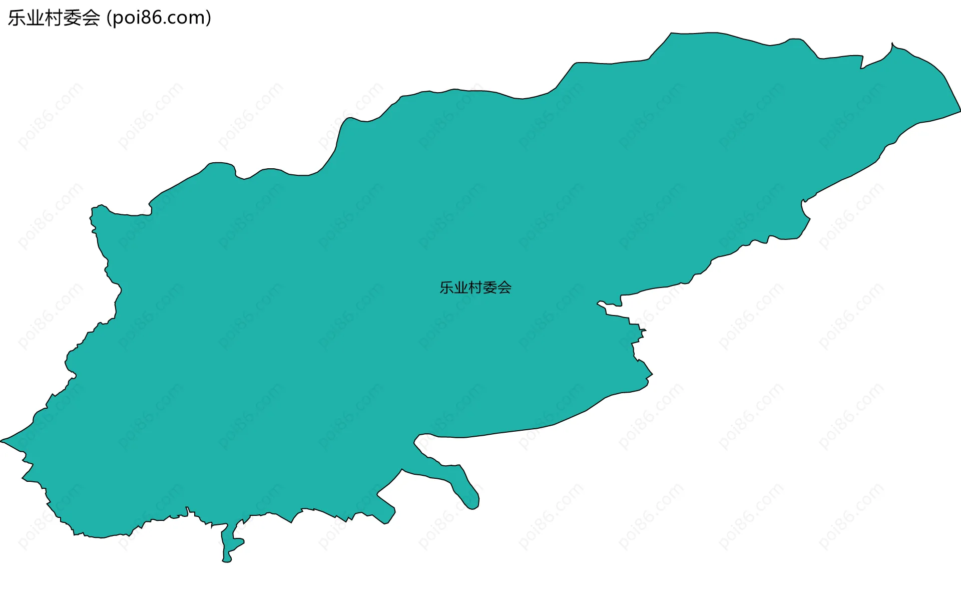 乐业村委会边界地图