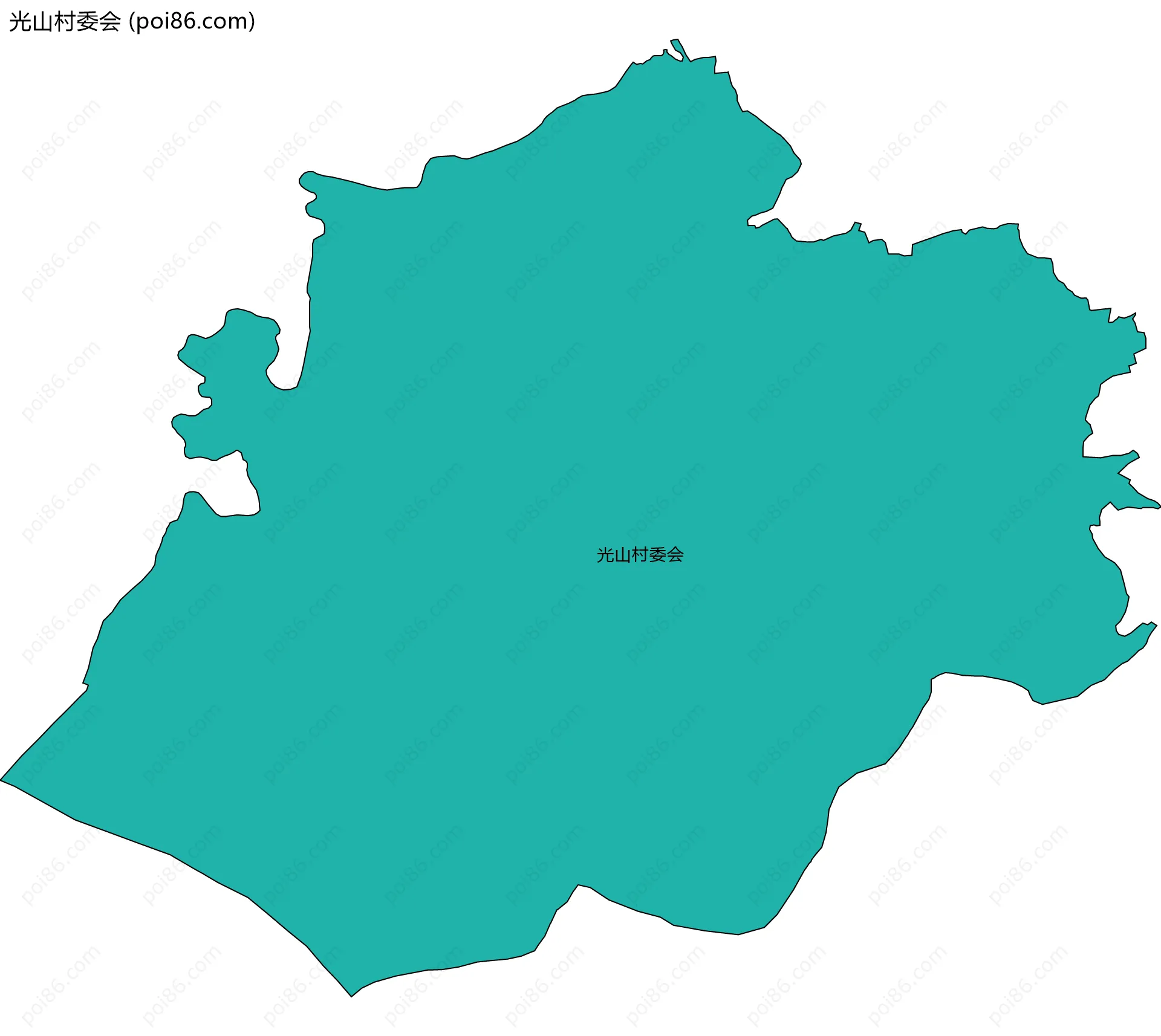 光山村委会边界地图