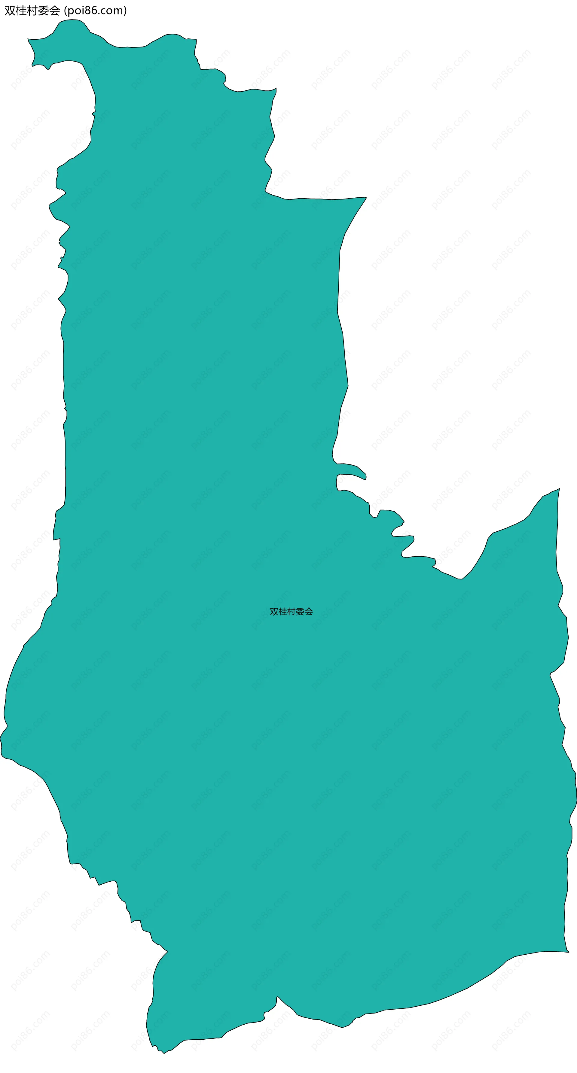 双桂村委会边界地图