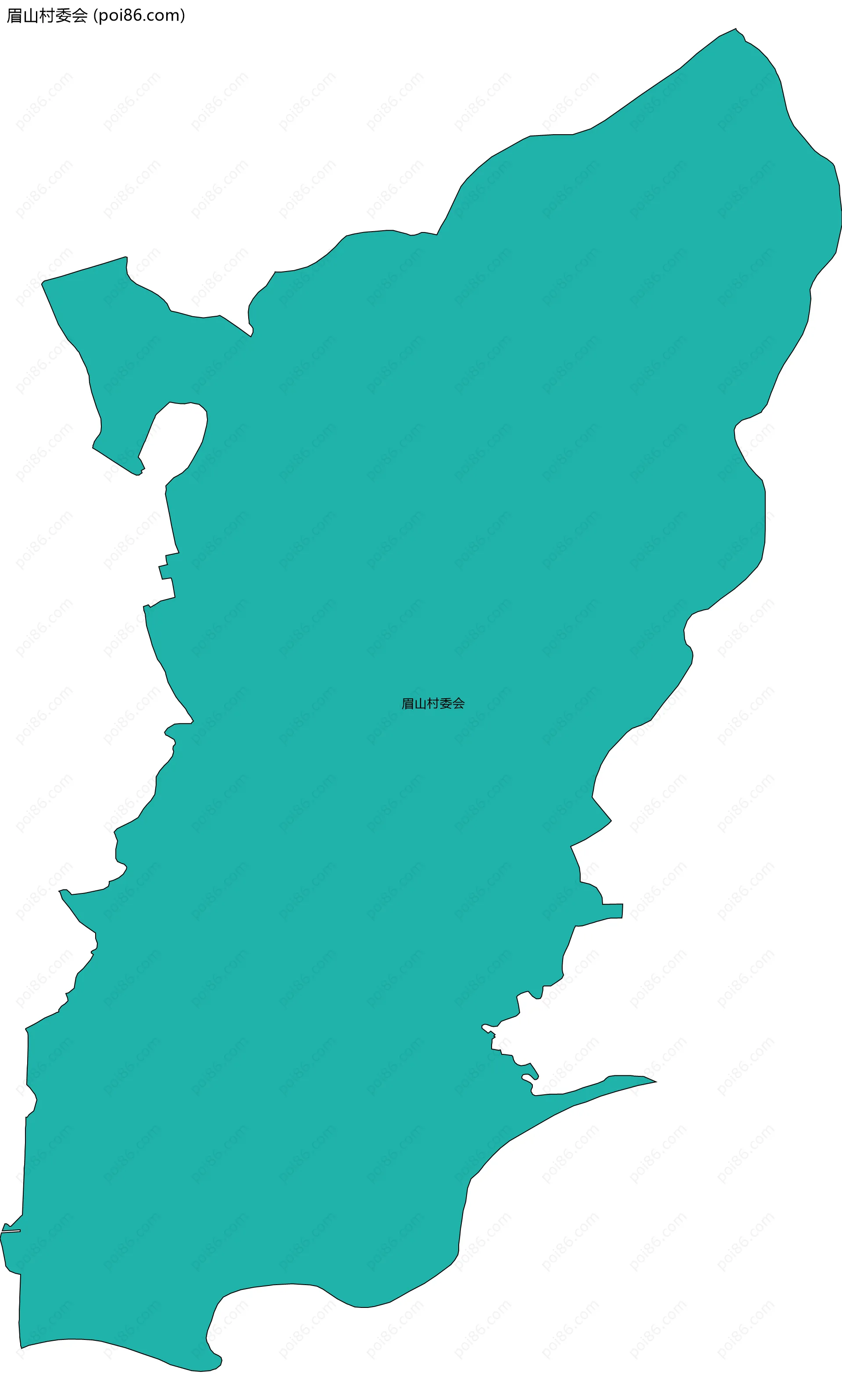 眉山村委会边界地图