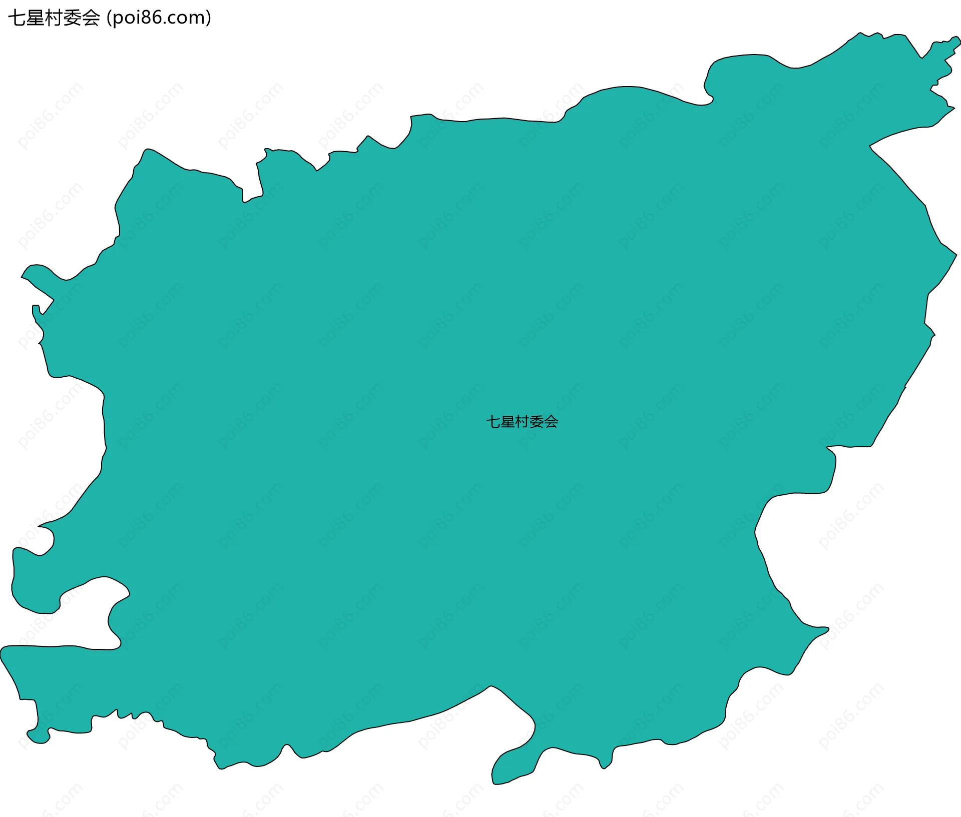 七星村委会边界地图