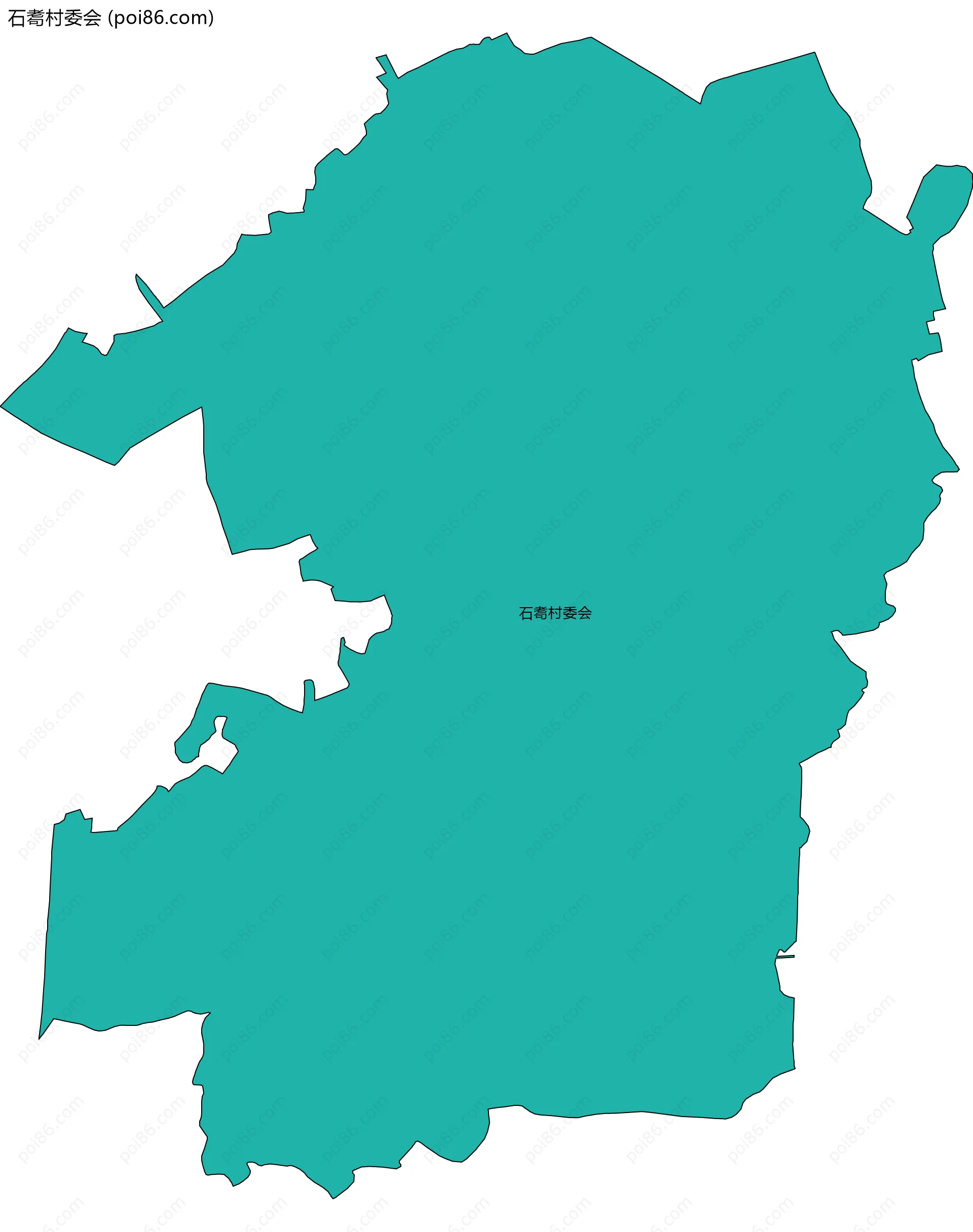 石耈村委会边界地图