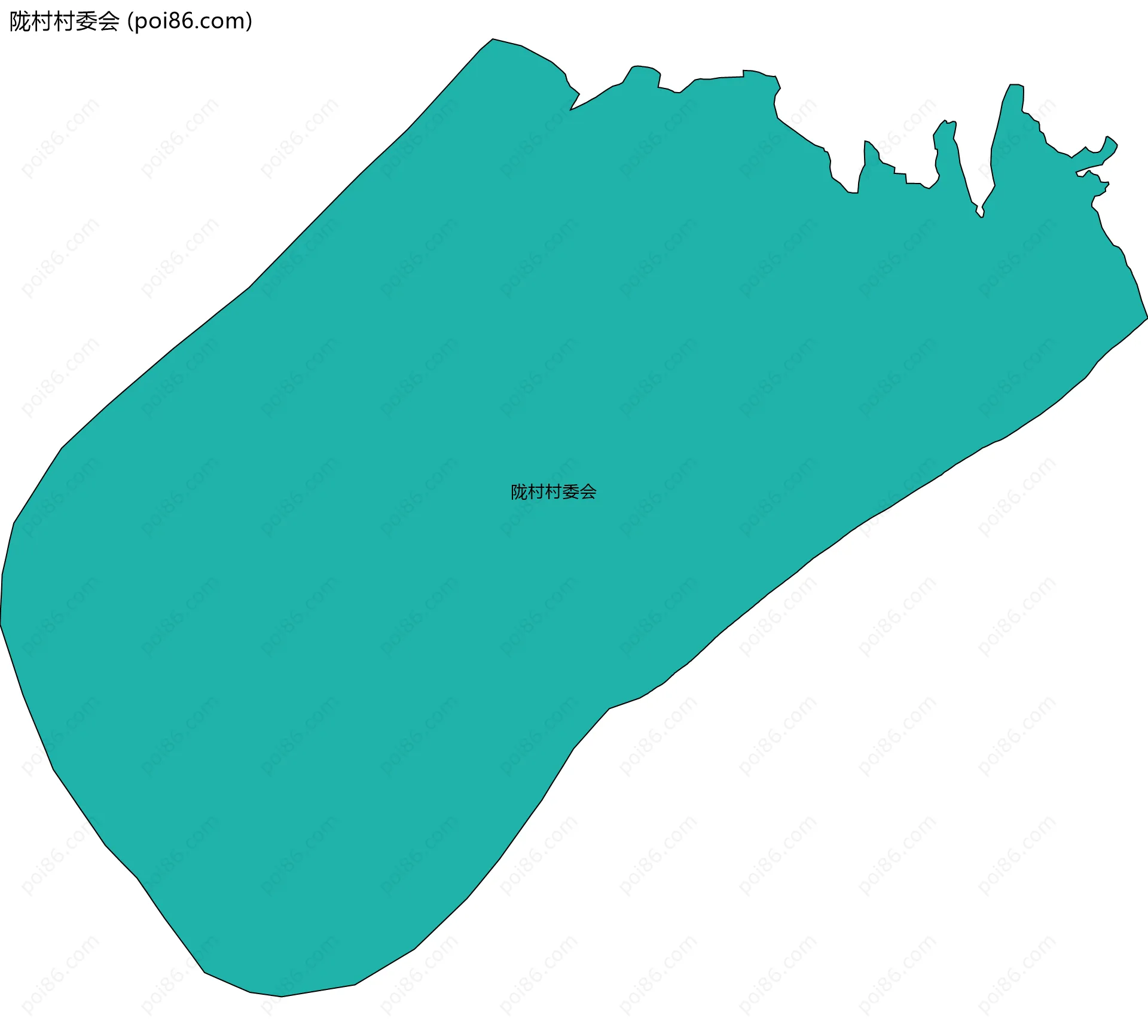 陇村村委会边界地图