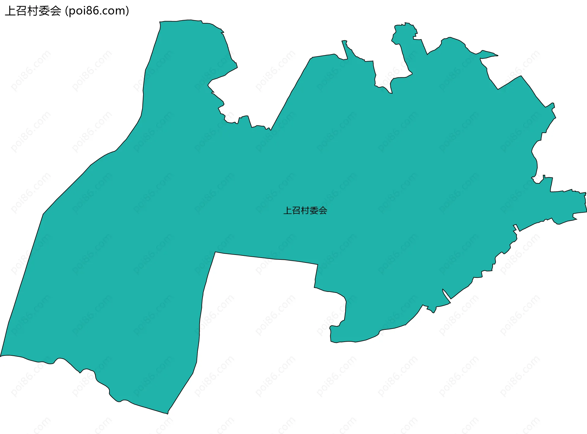 上召村委会边界地图