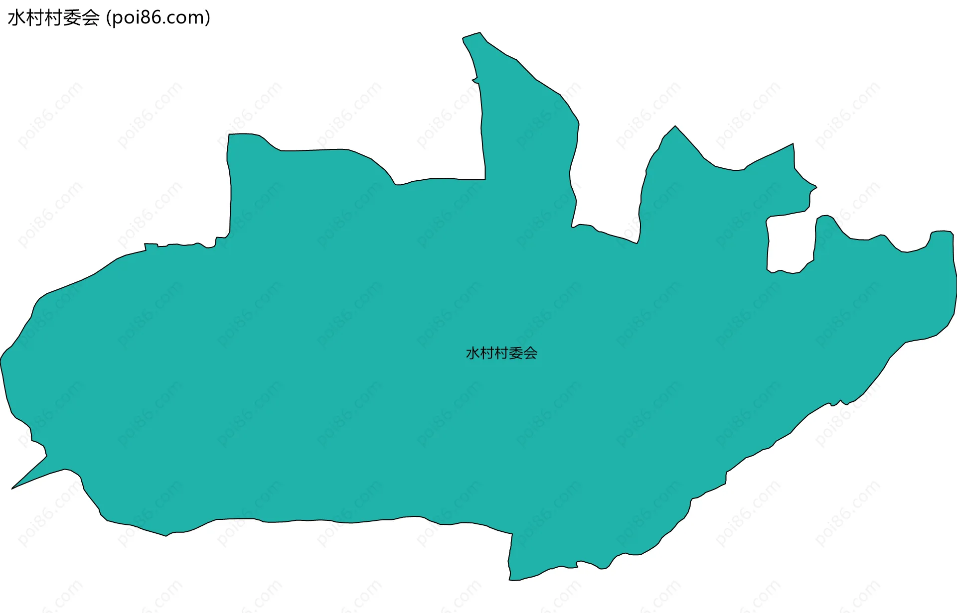 水村村委会边界地图