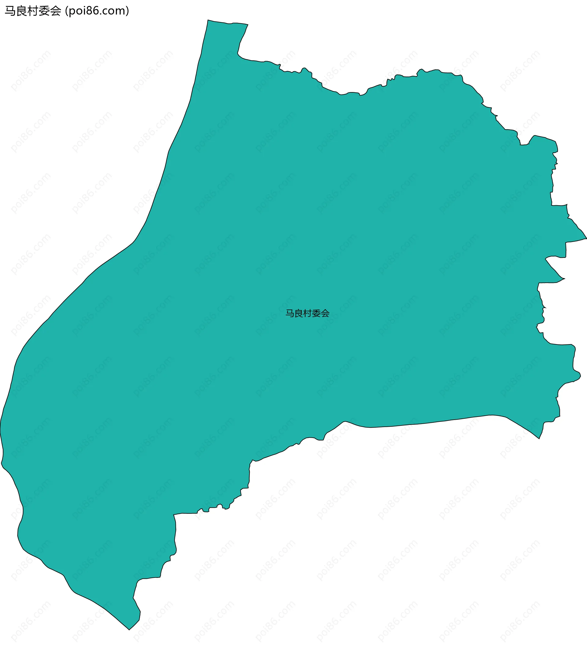 马良村委会边界地图