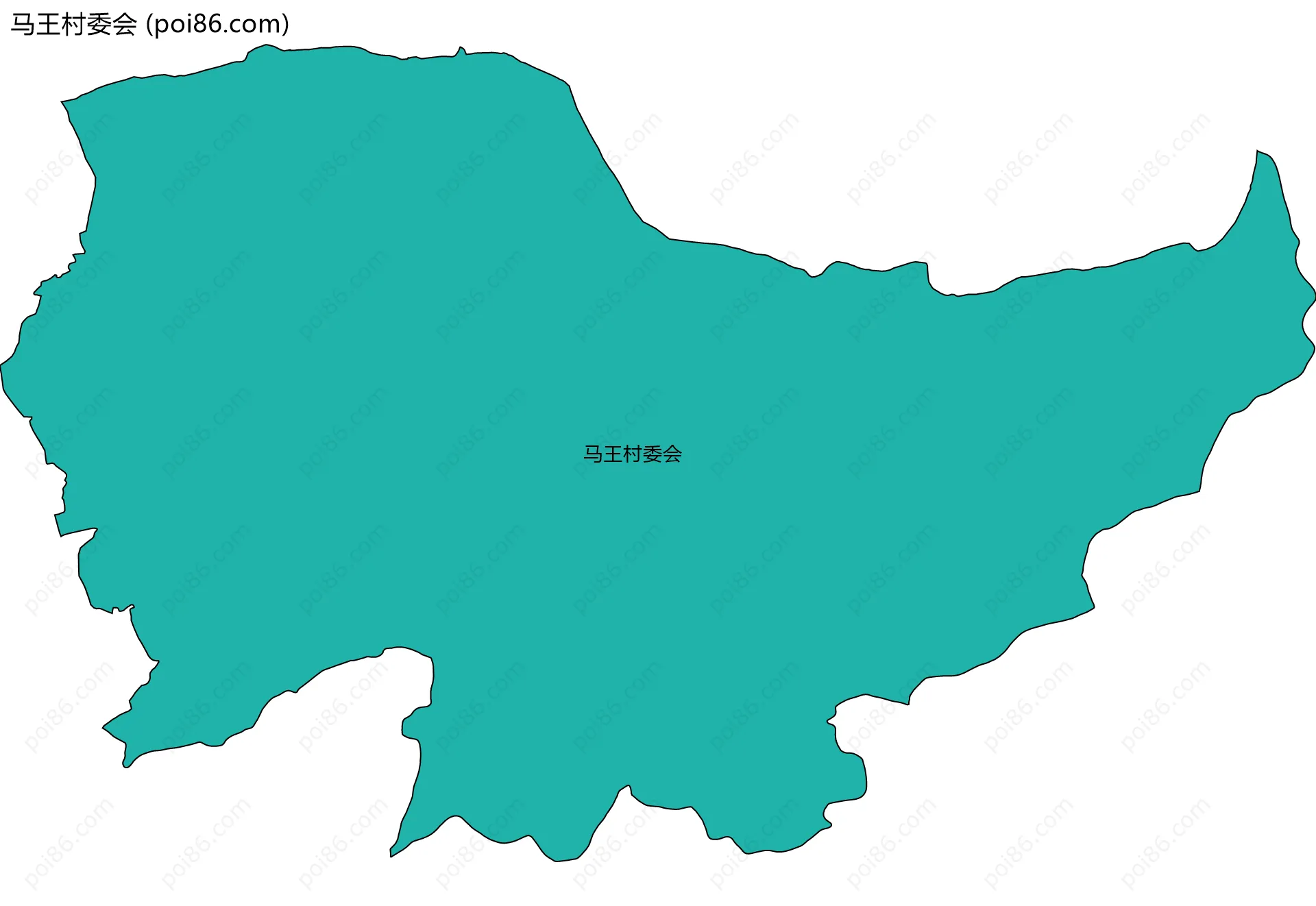 马王村委会边界地图