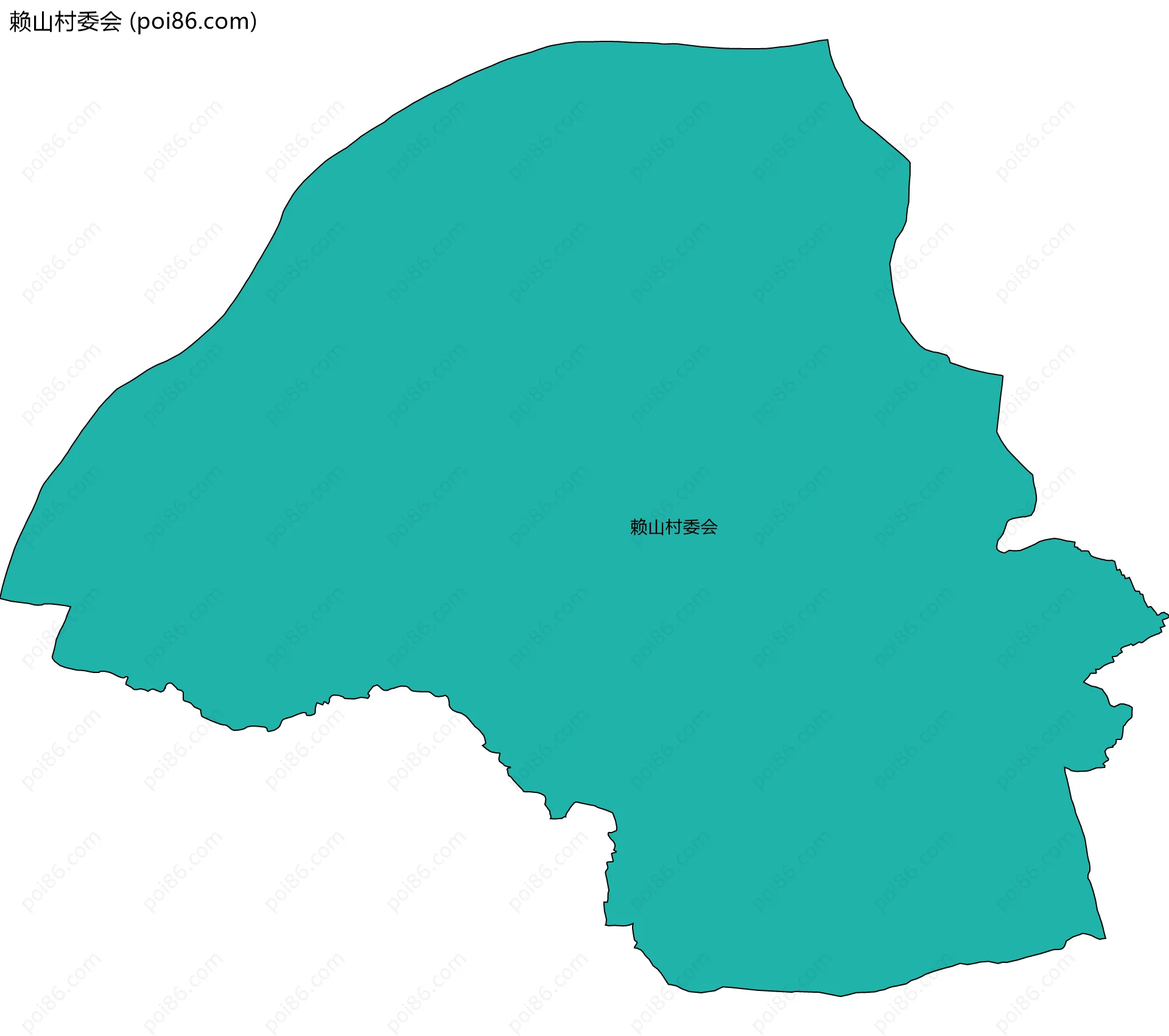 赖山村委会边界地图