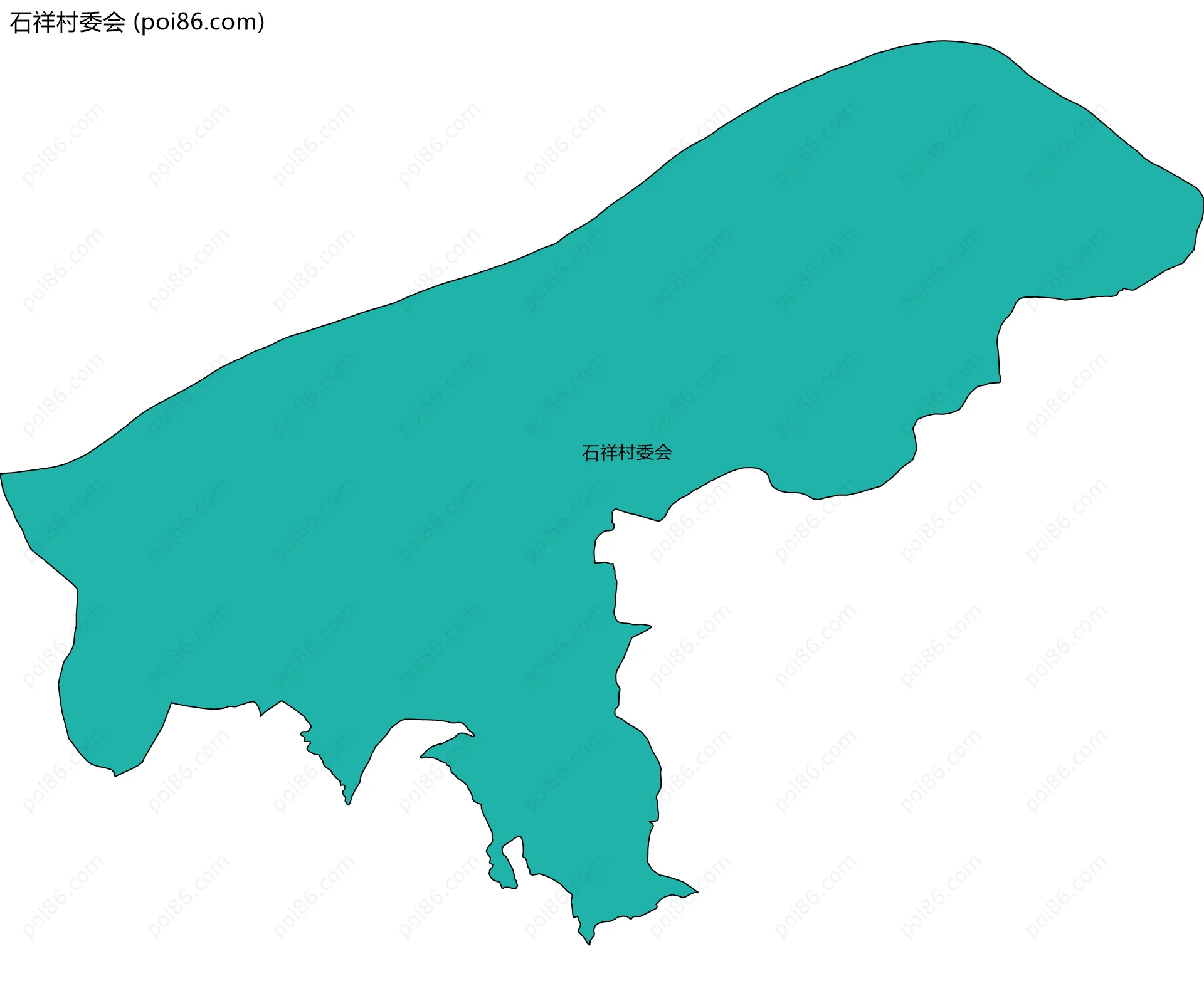 石祥村委会边界地图