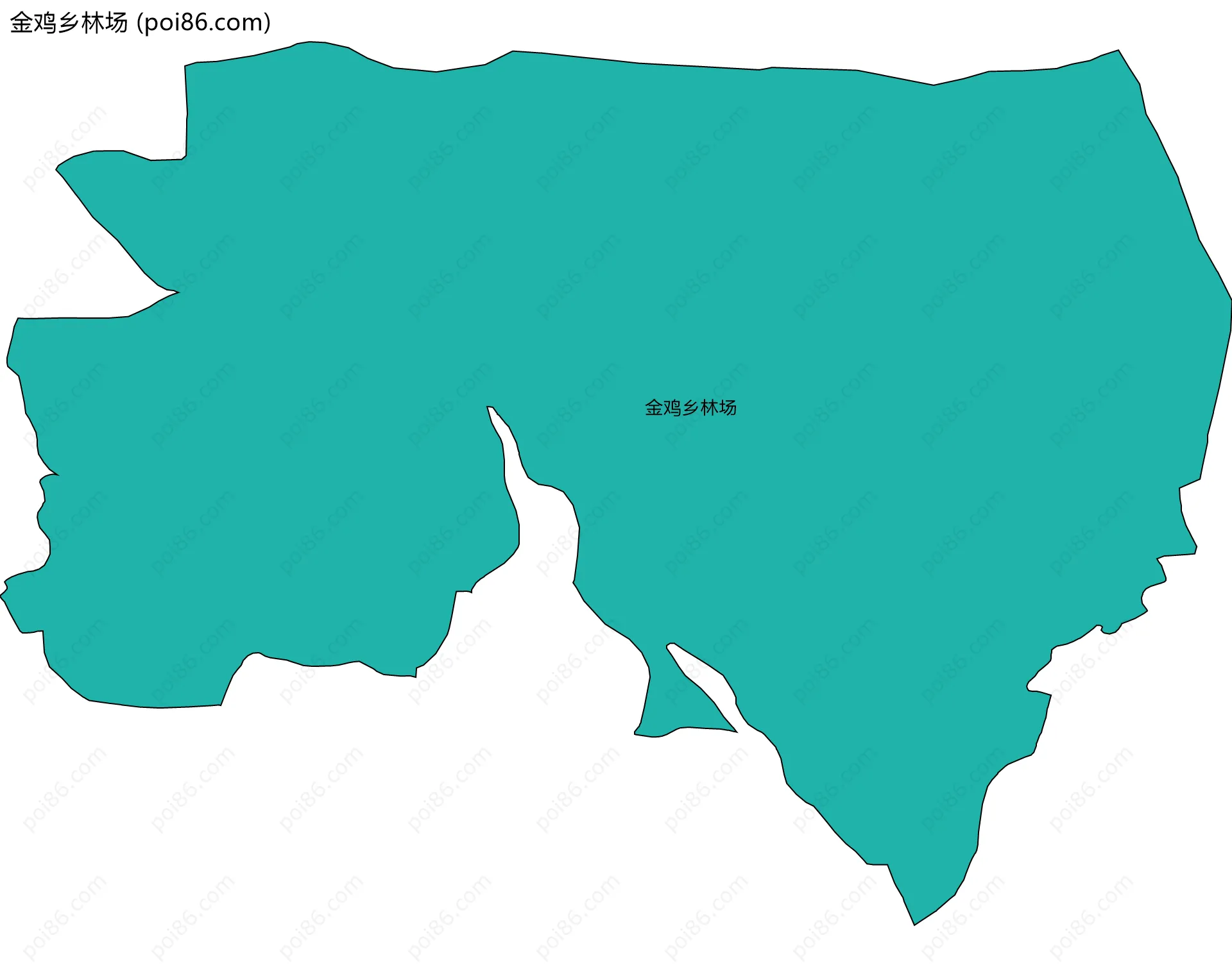 金鸡乡林场边界地图