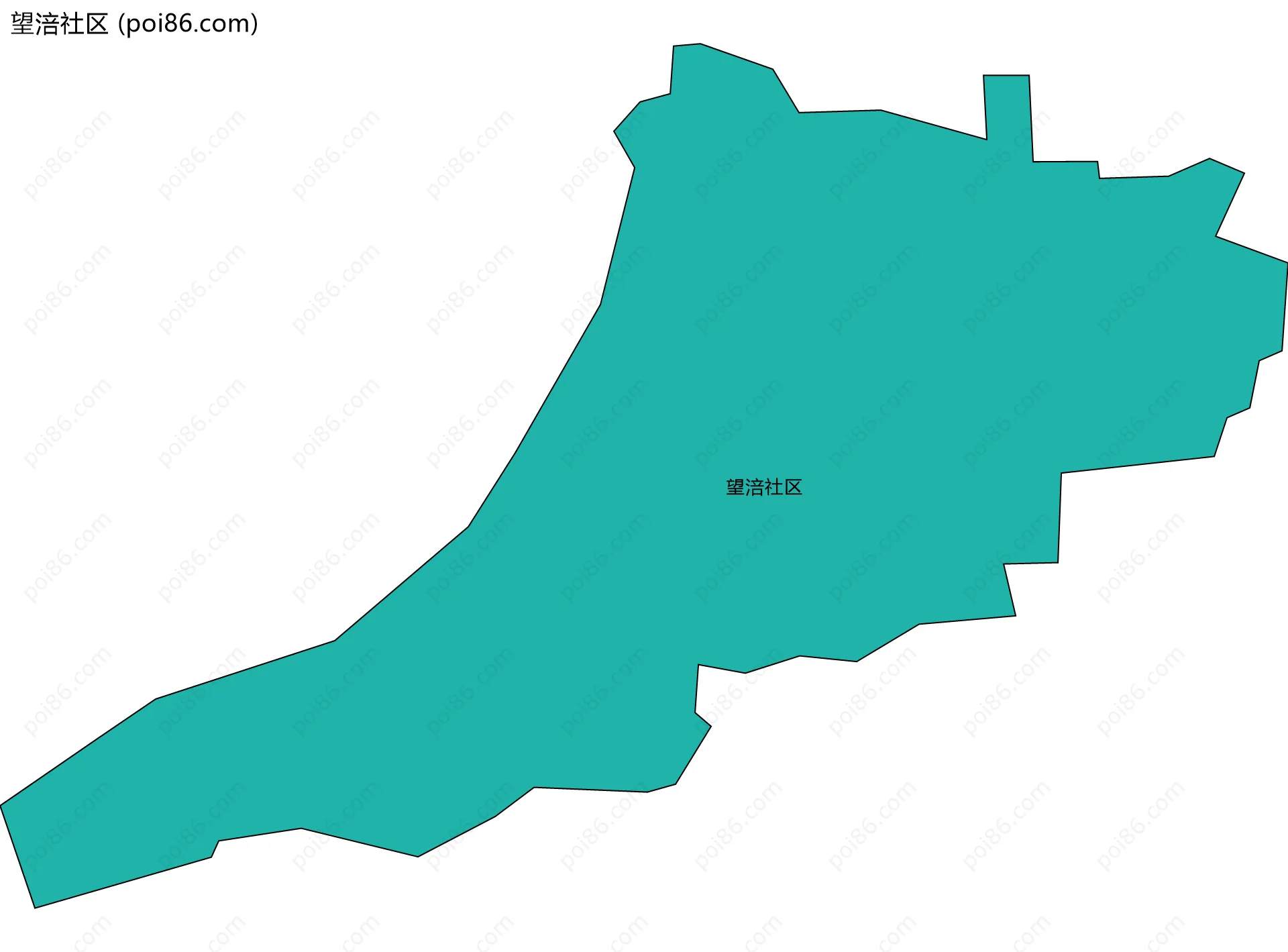 望涪社区边界地图