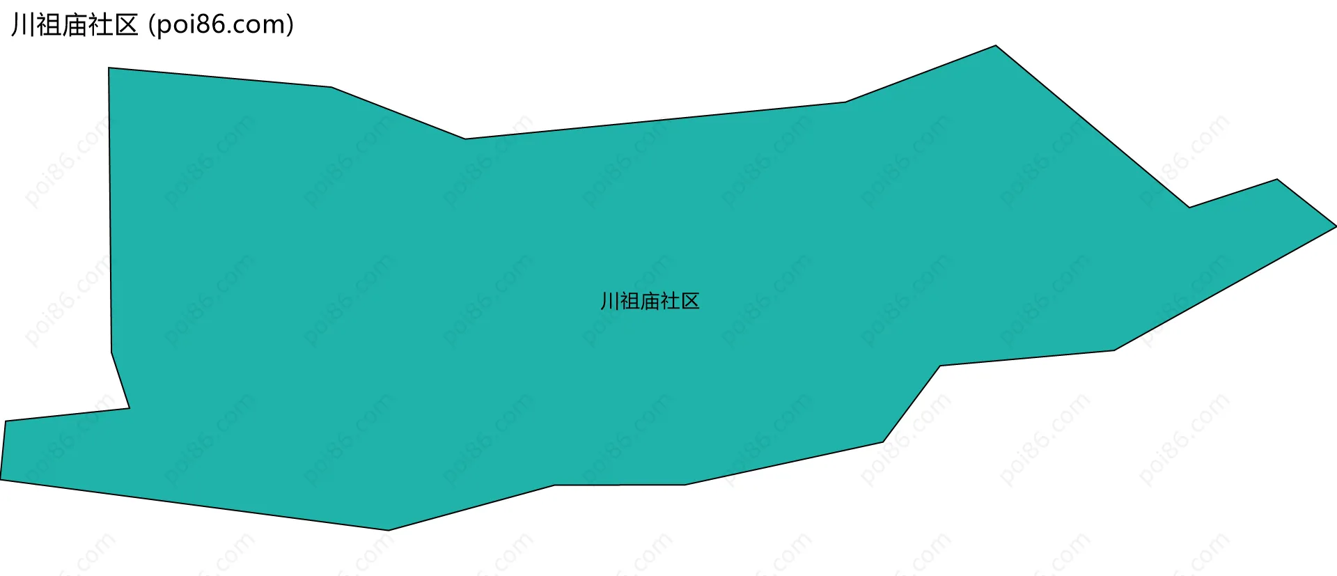 川祖庙社区边界地图