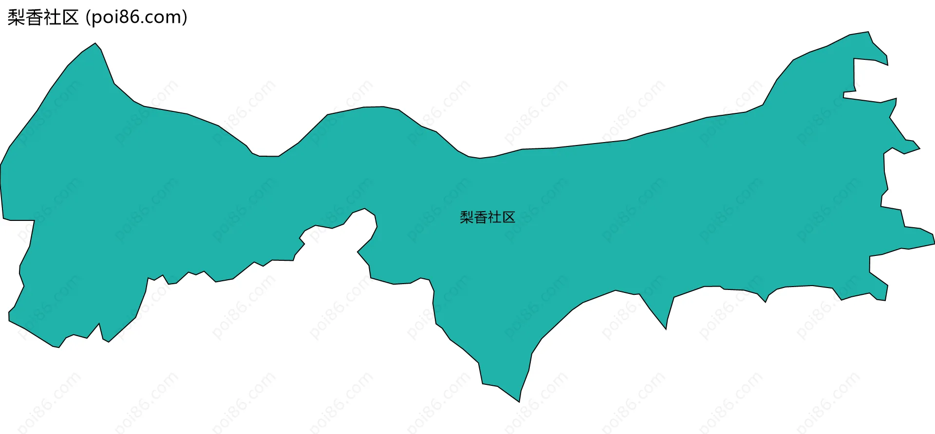 梨香社区边界地图