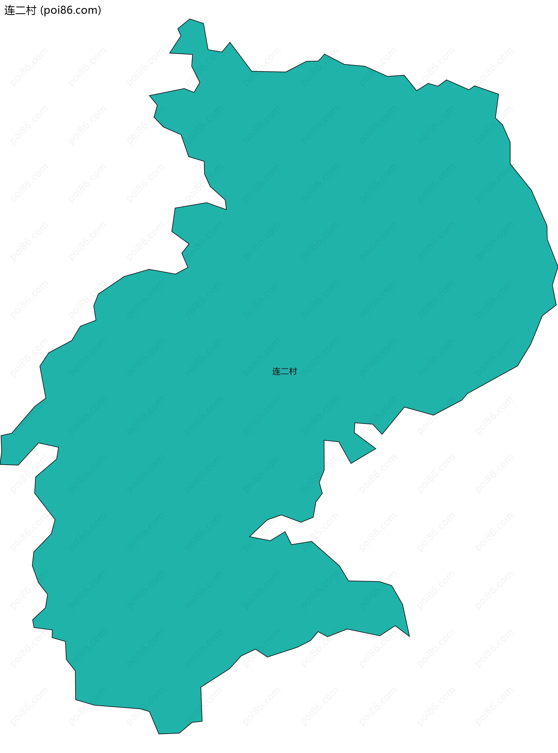连二村边界地图