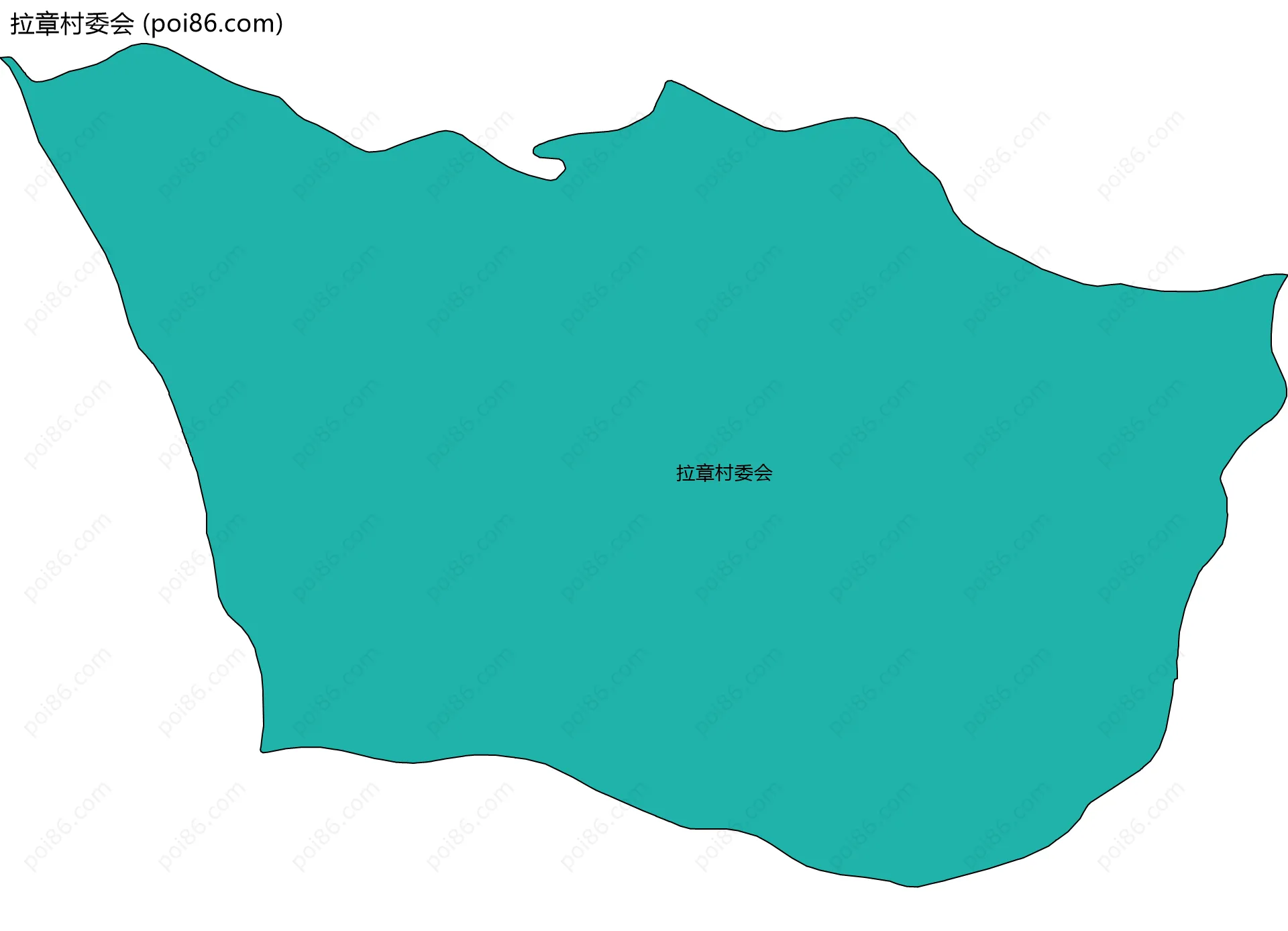 拉章村委会边界地图