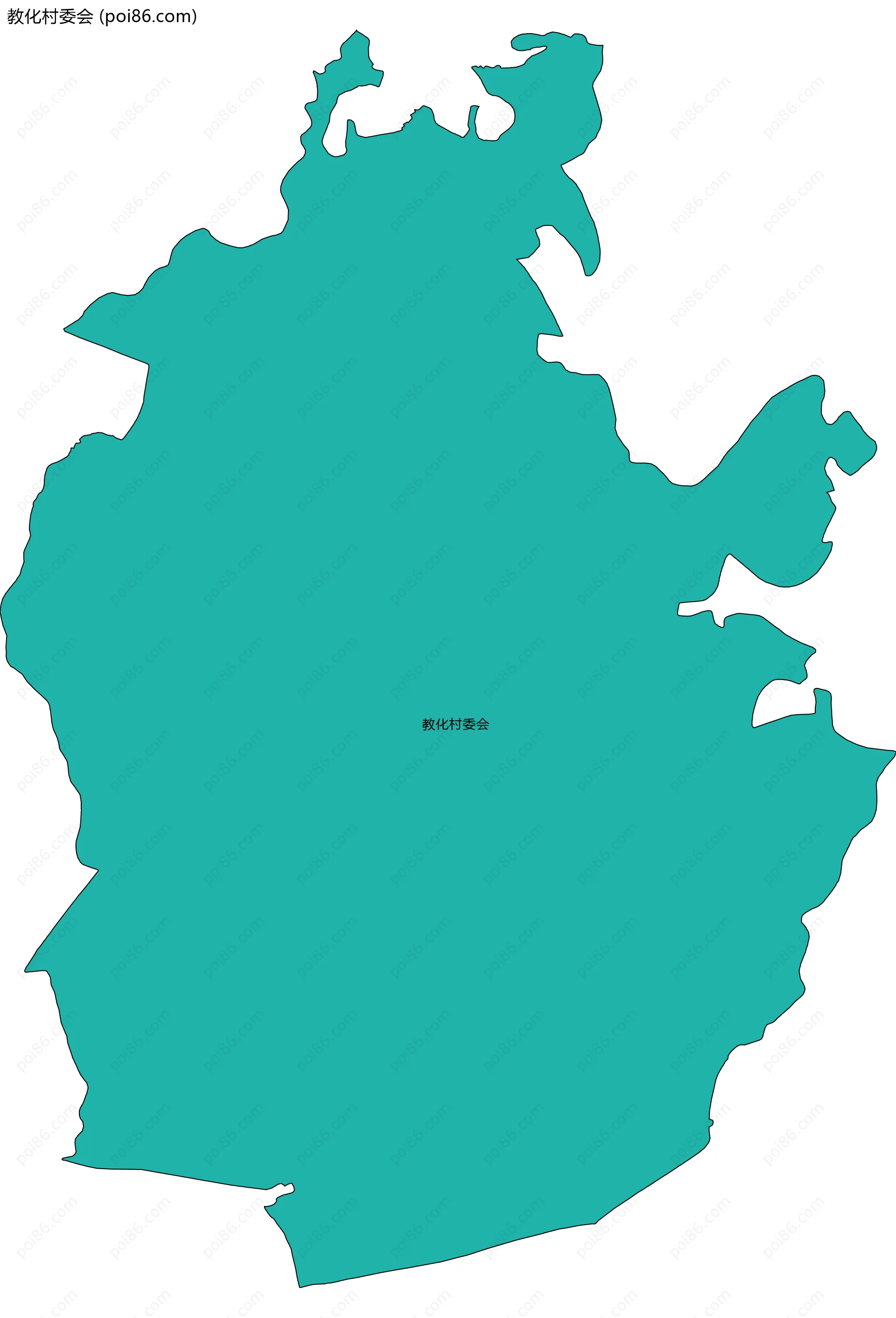 教化村委会边界地图