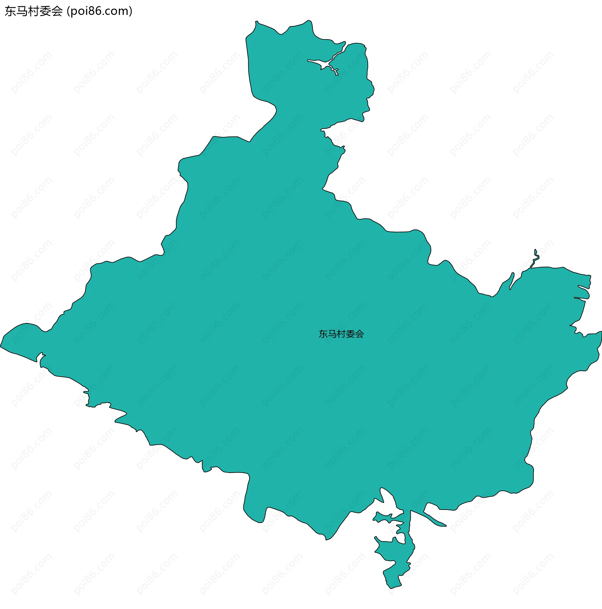 东马村委会边界地图