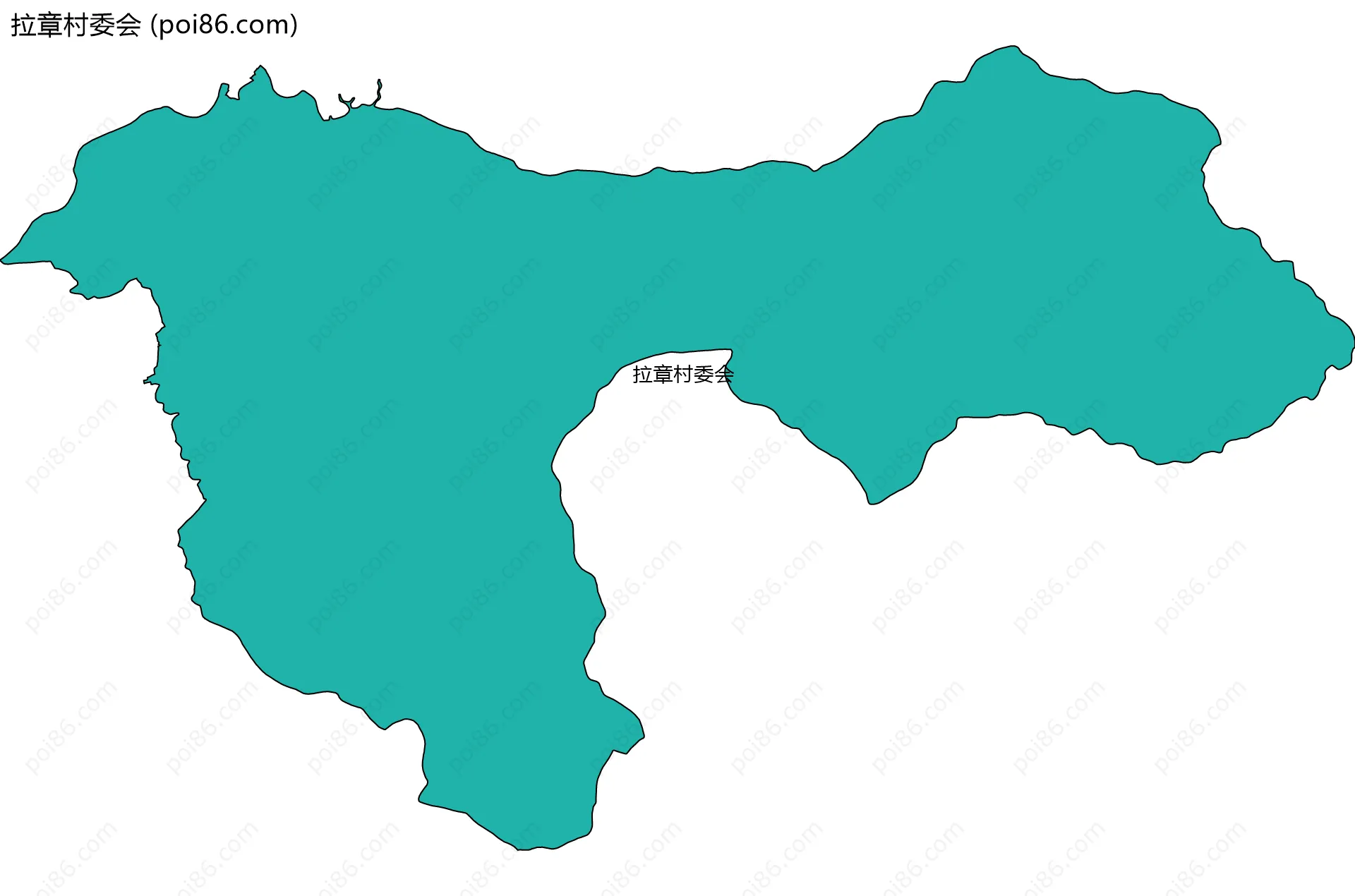 拉章村委会边界地图