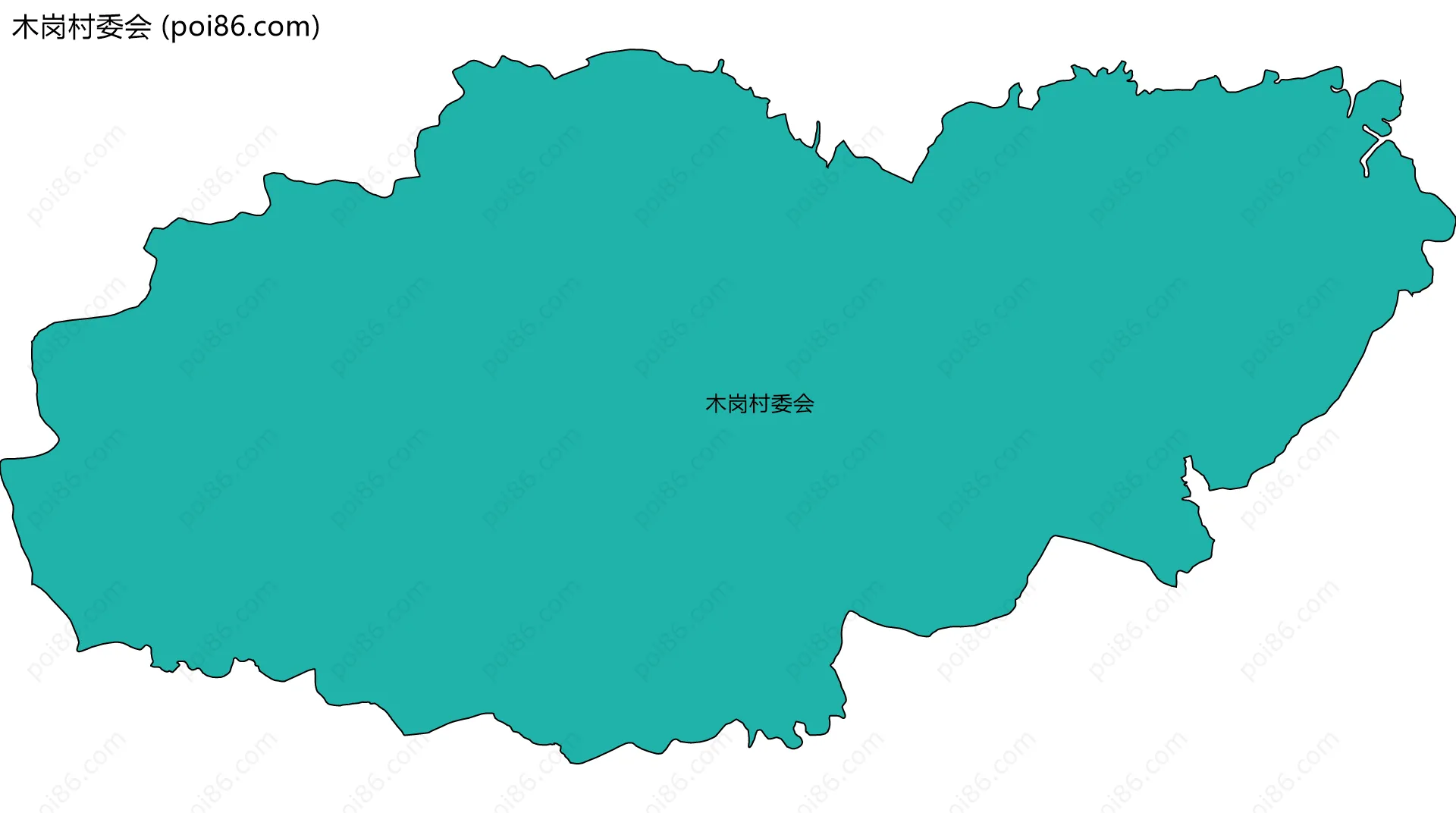 木岗村委会边界地图