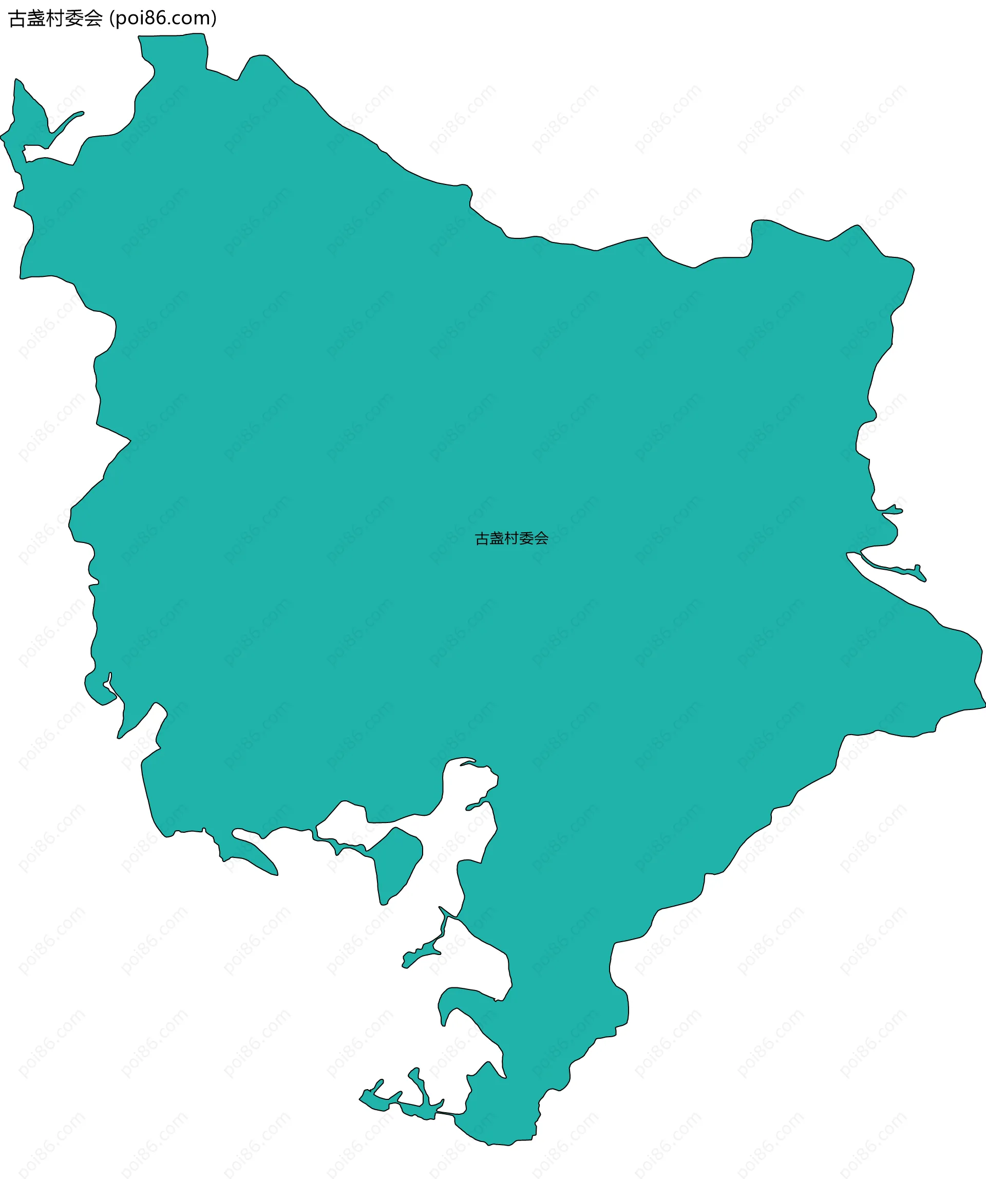古盏村委会边界地图