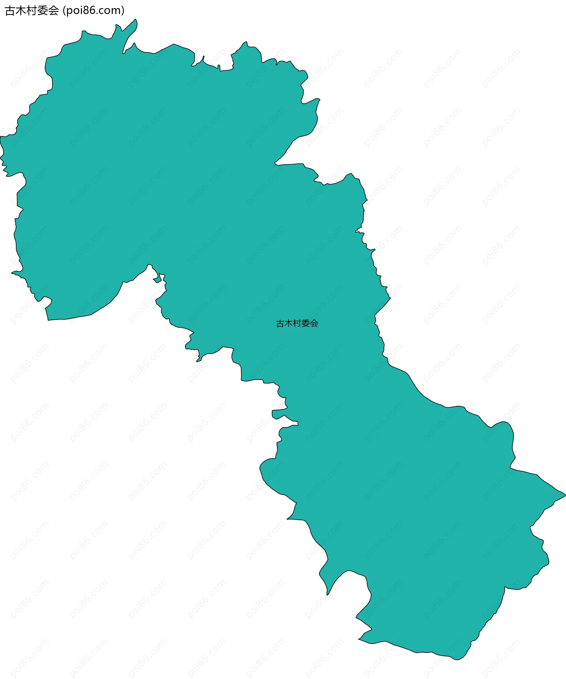 古木村委会边界地图