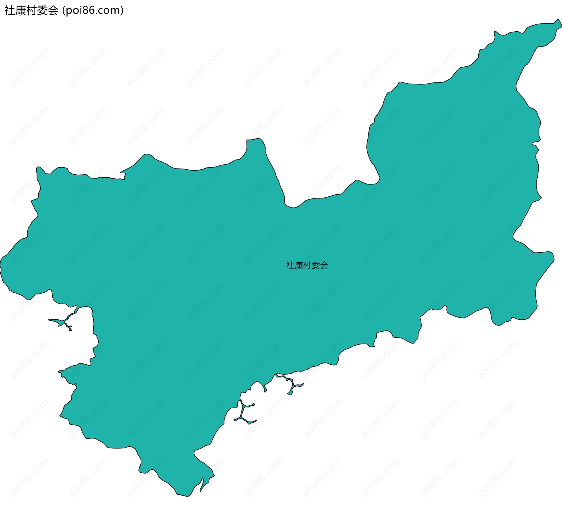 社康村委会边界地图