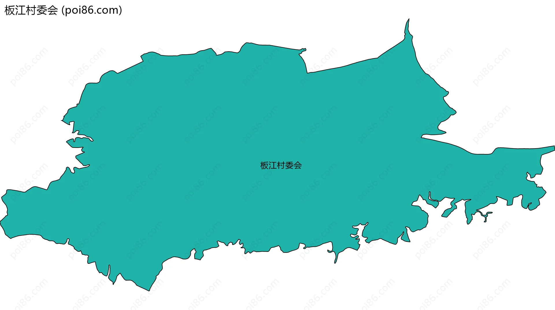 板江村委会边界地图