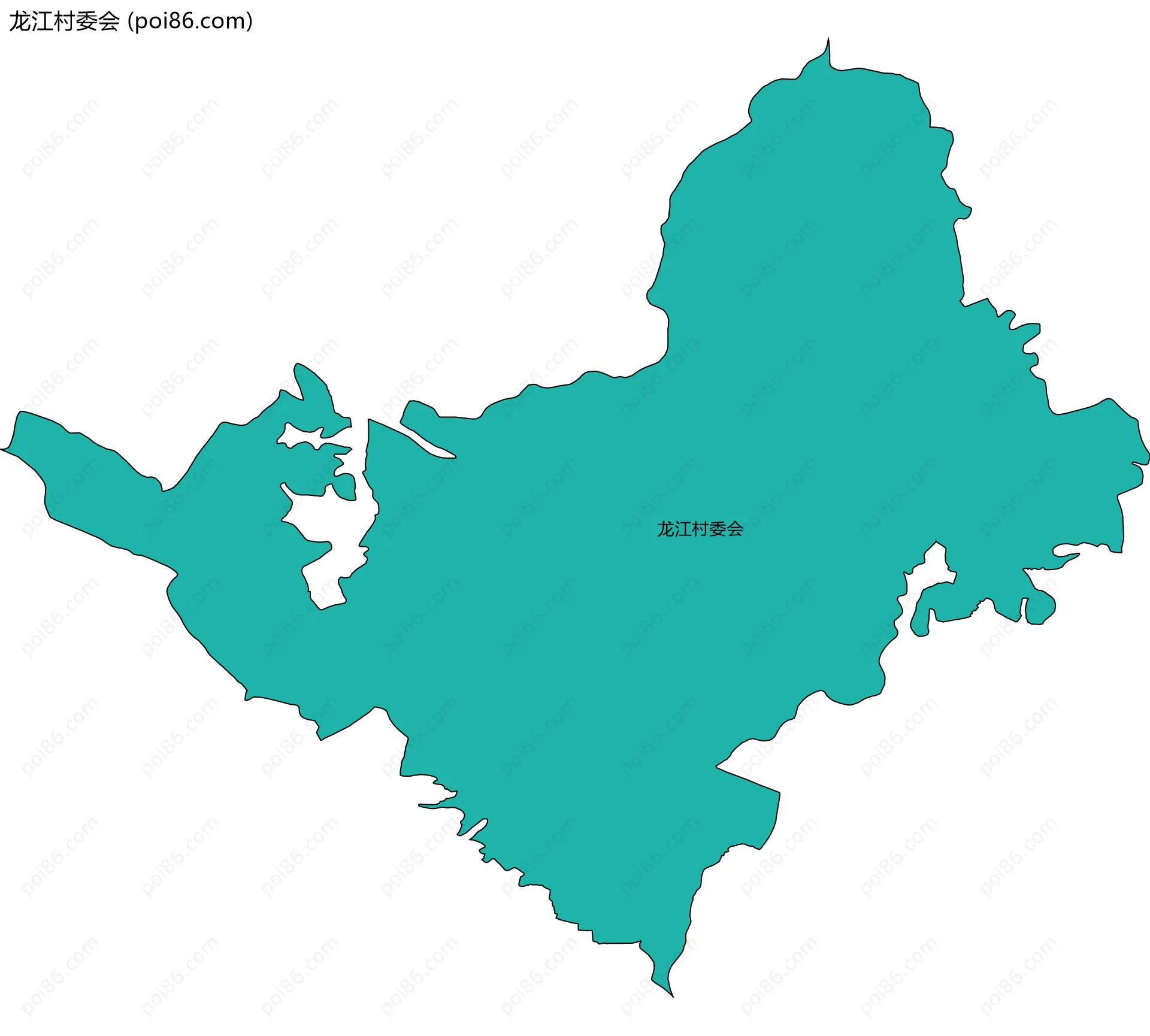 龙江村委会边界地图