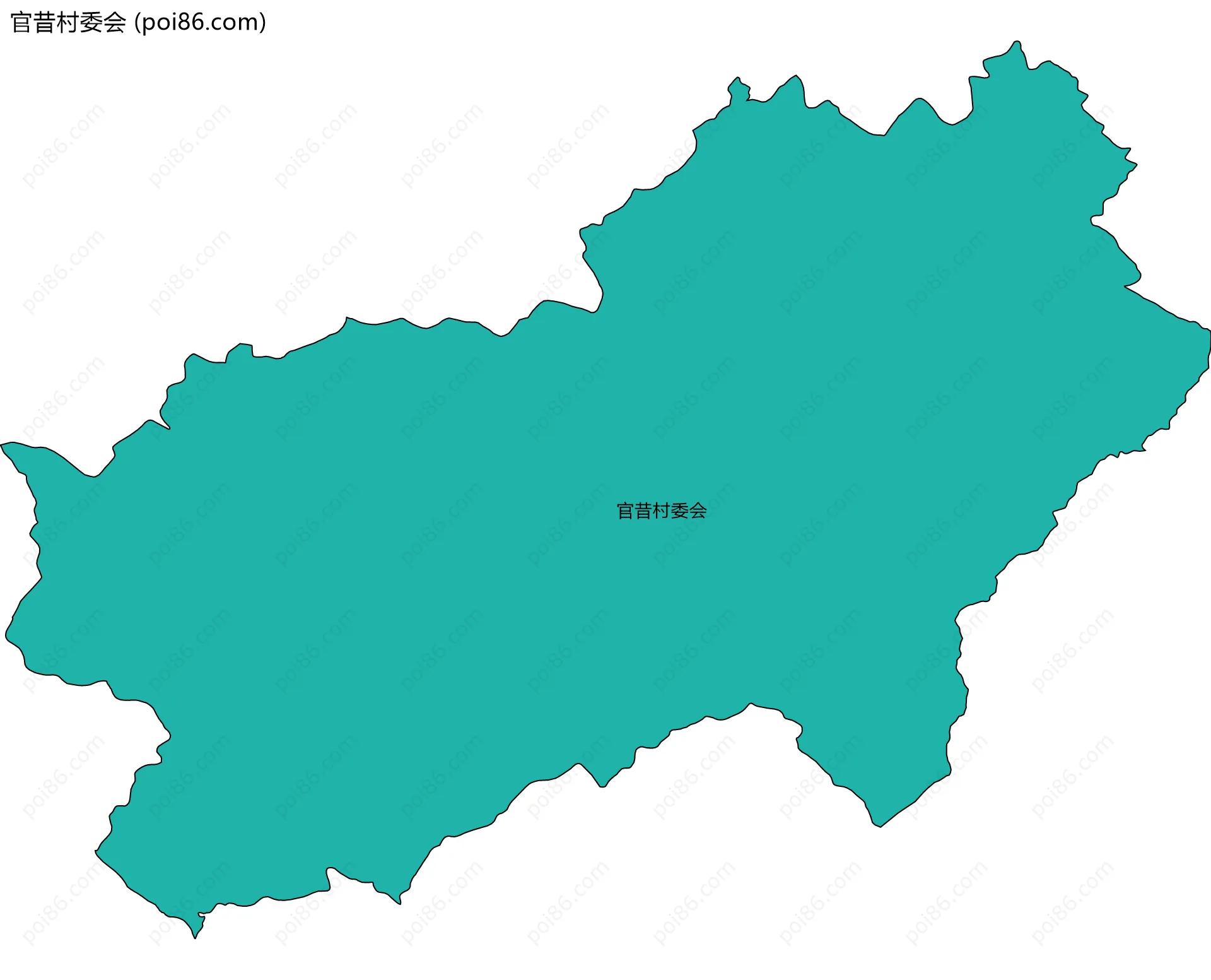 官昔村委会边界地图