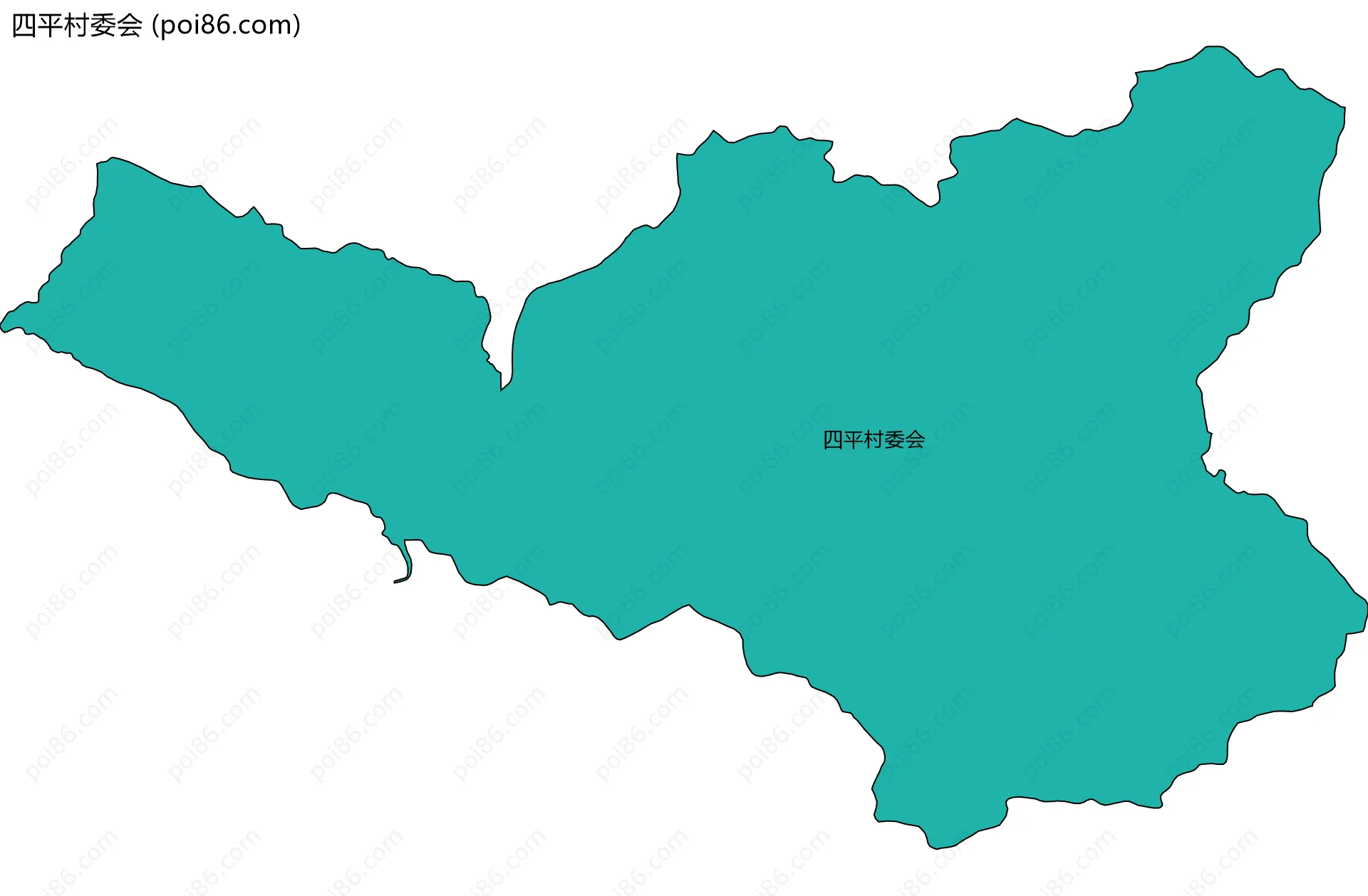 四平村委会边界地图