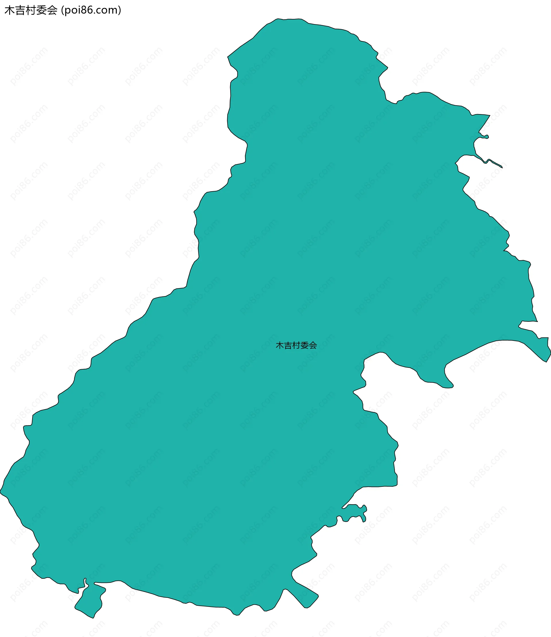 木吉村委会边界地图