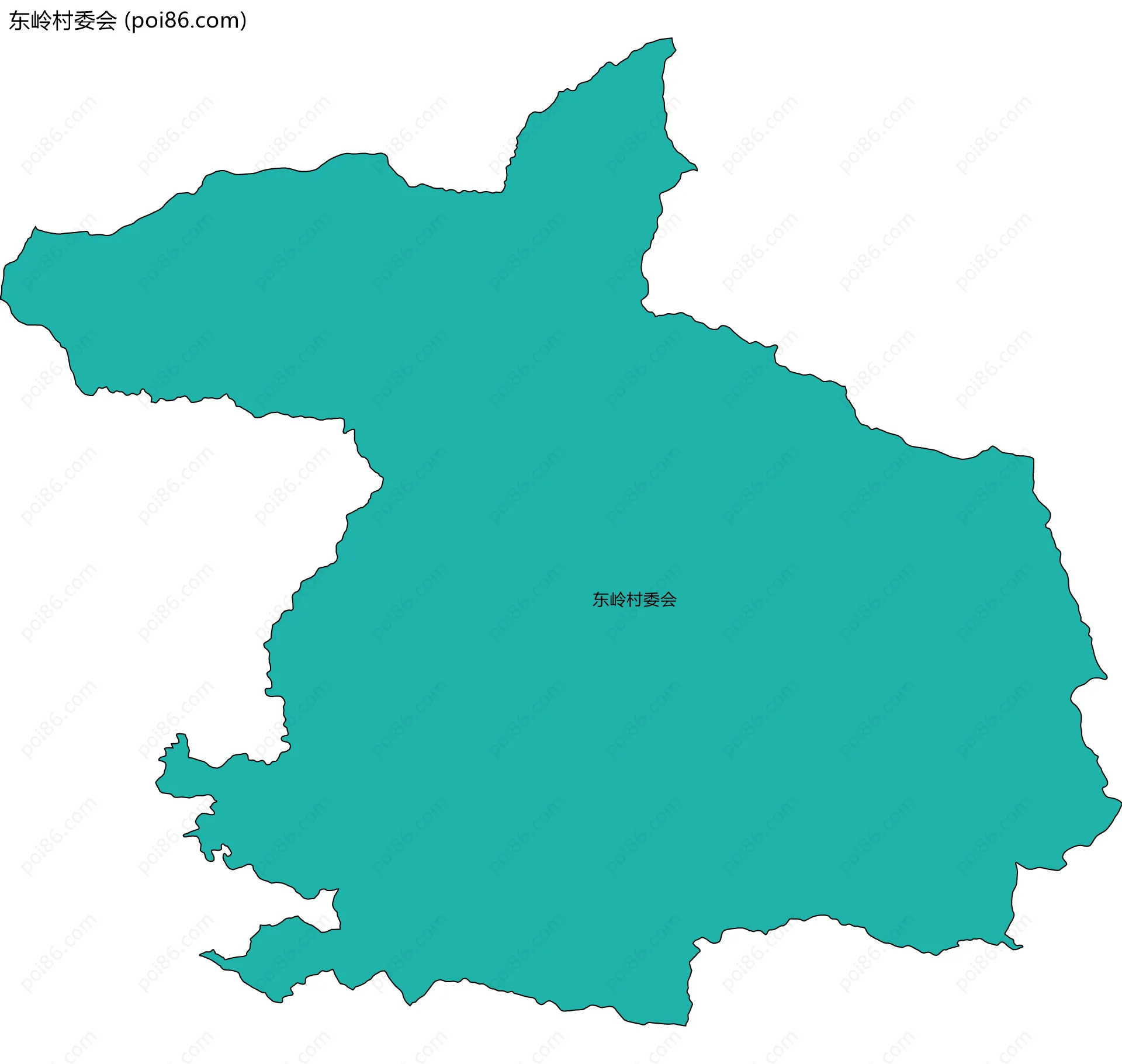 东岭村委会边界地图