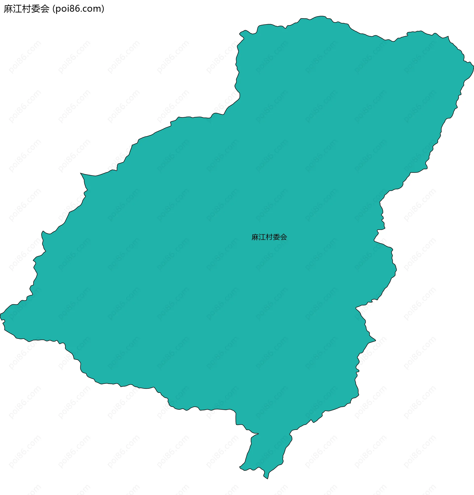 麻江村委会边界地图