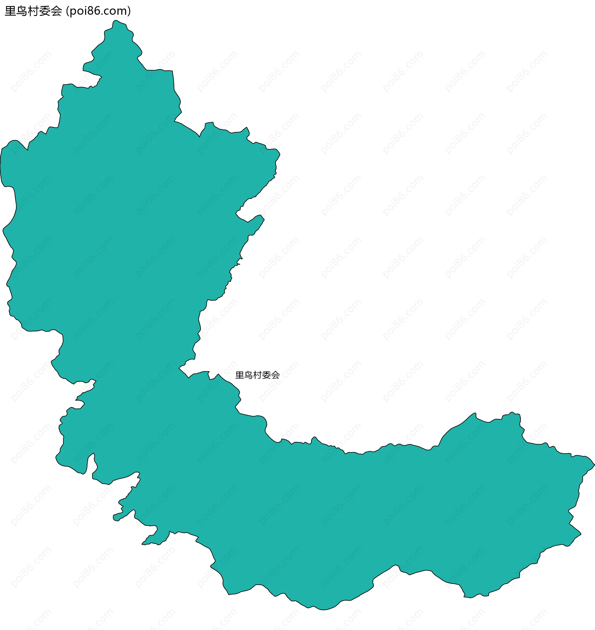 里鸟村委会边界地图