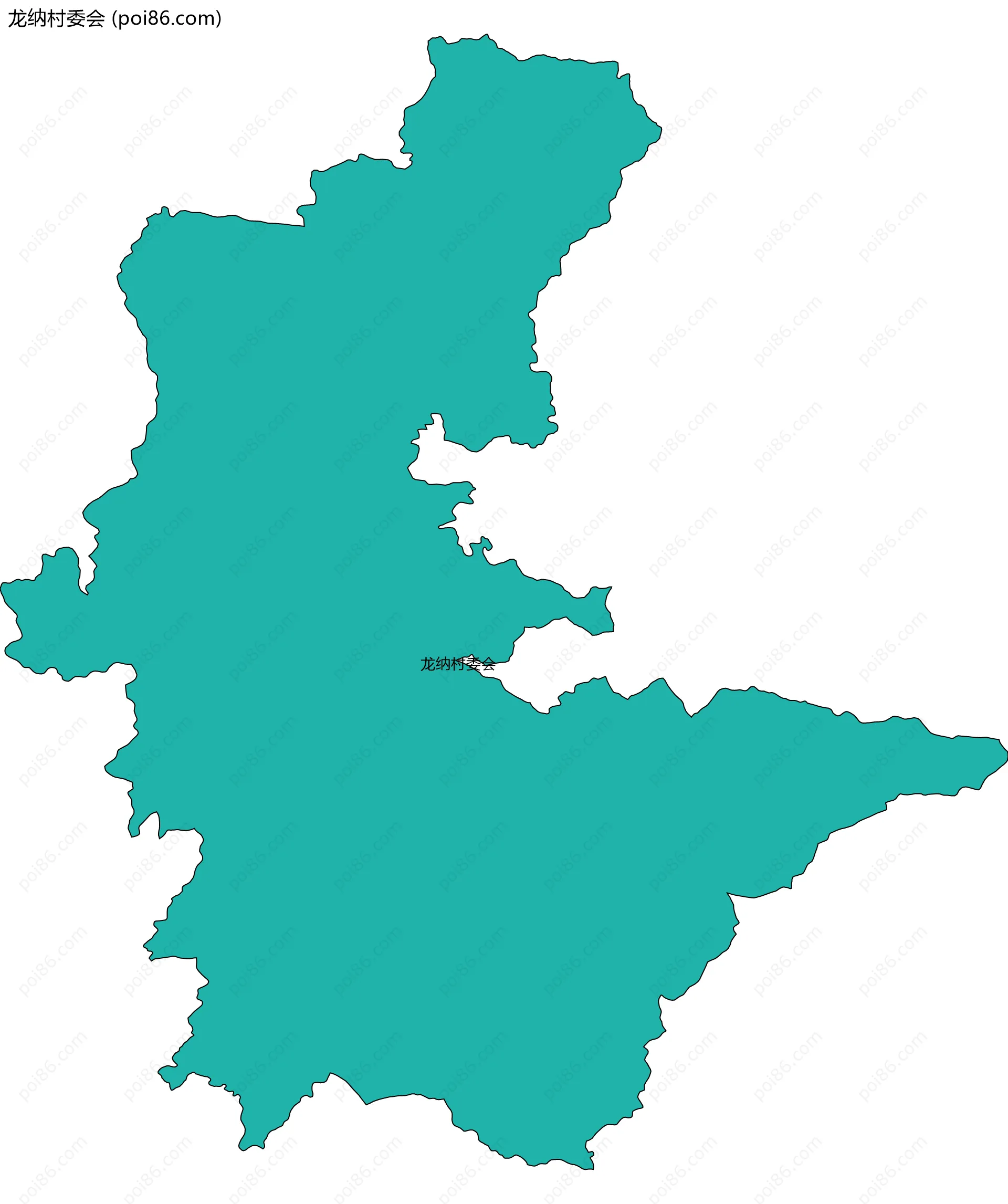 龙纳村委会边界地图