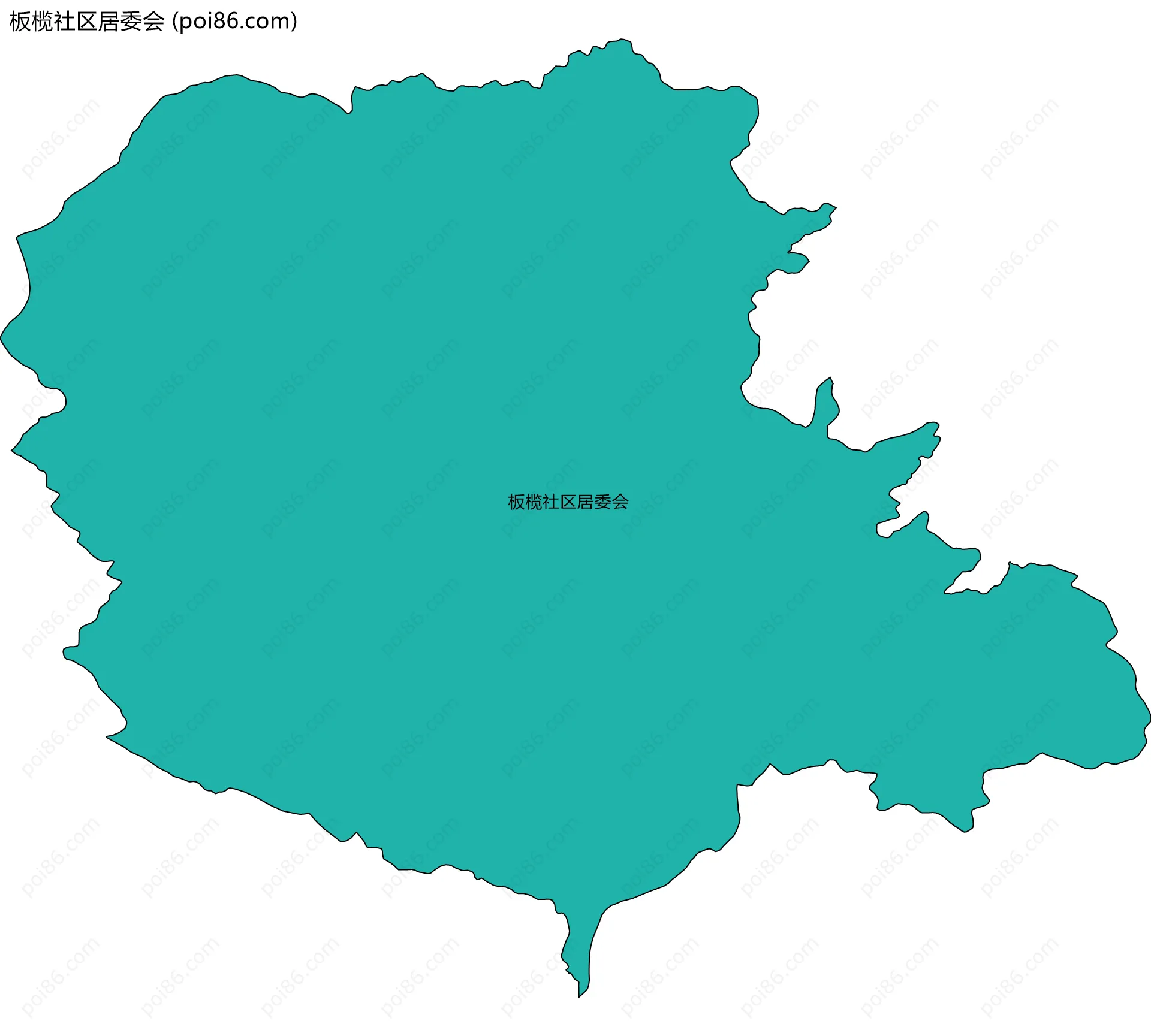 板榄社区居委会边界地图