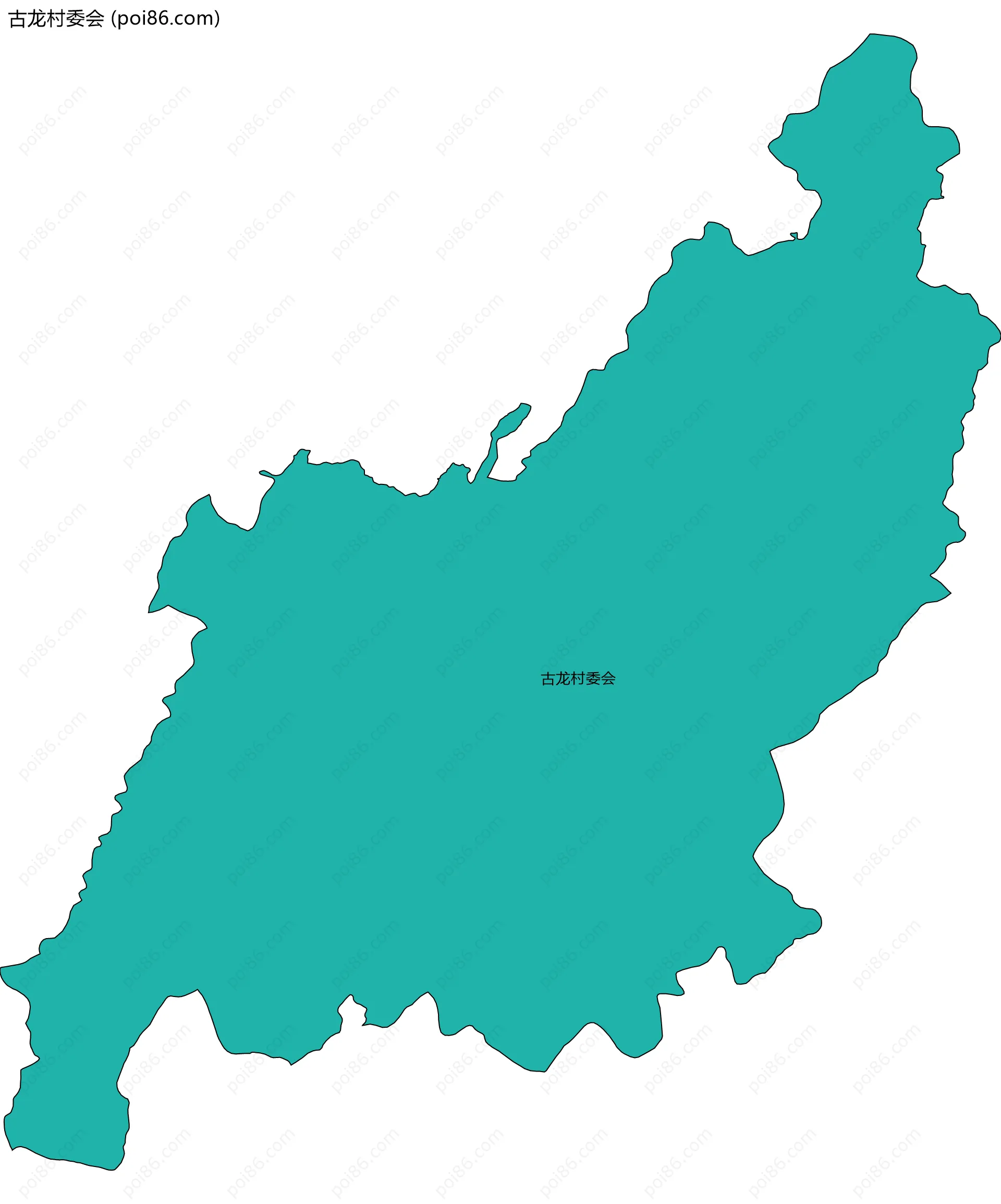 古龙村委会边界地图