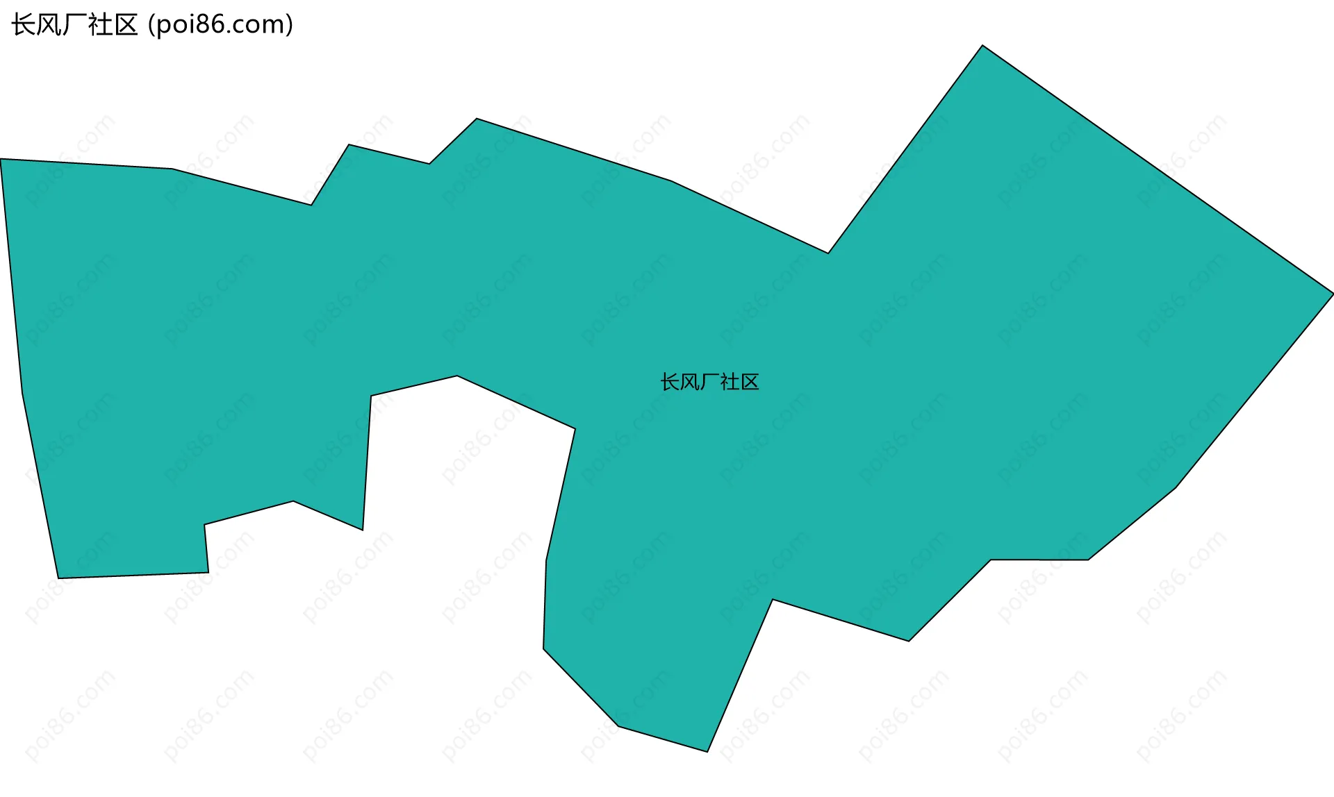 长风厂社区边界地图