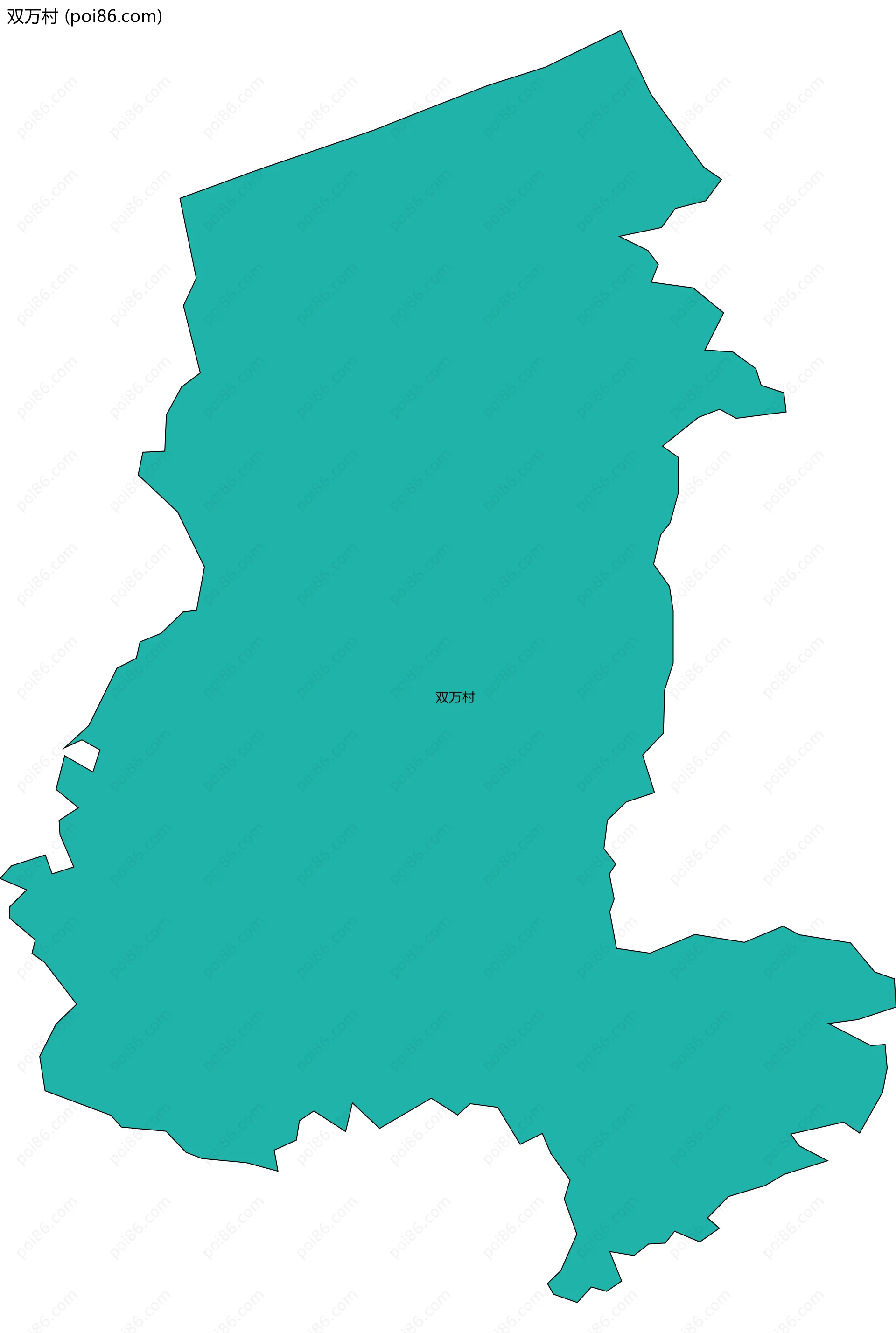双万村边界地图