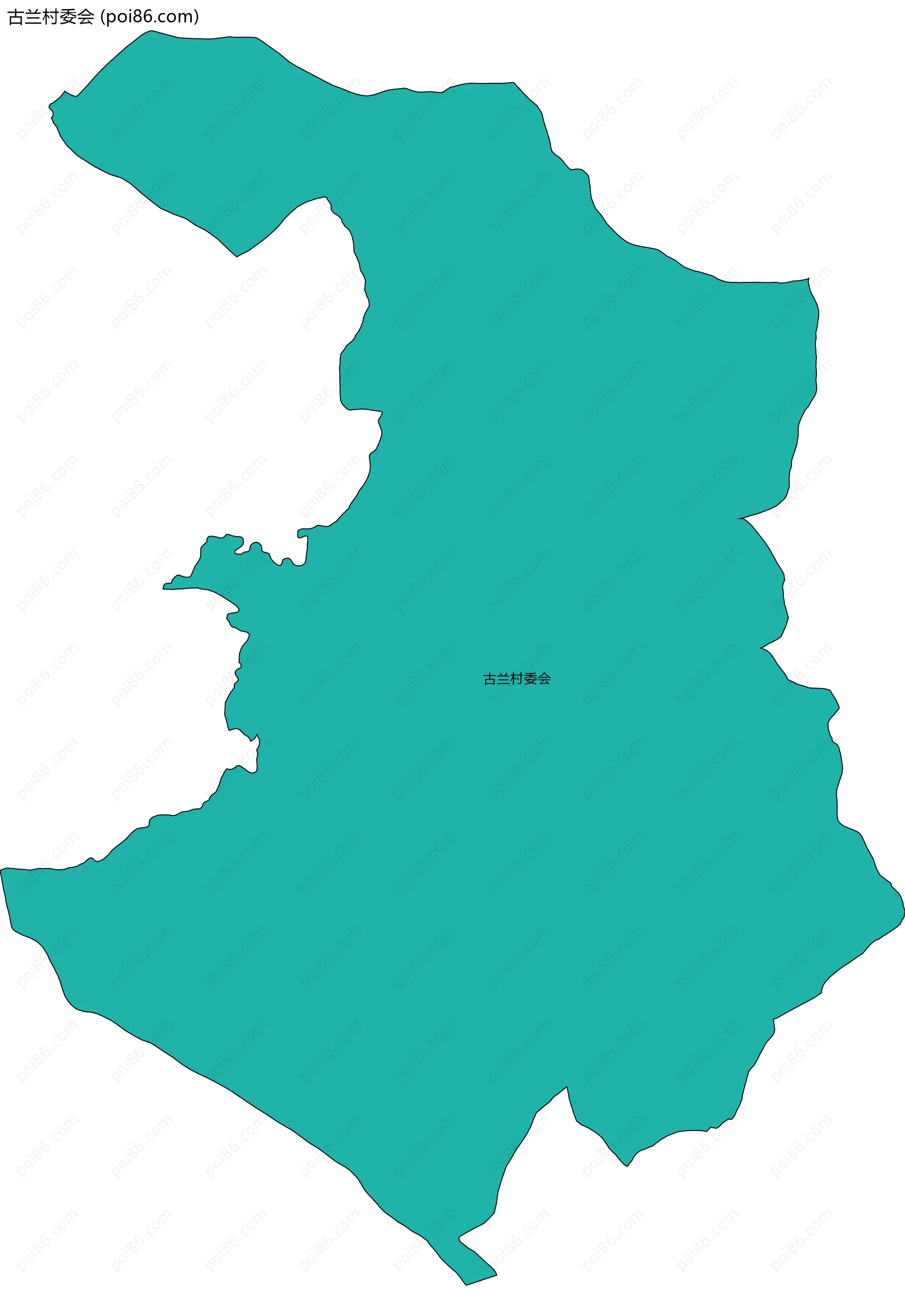 古兰村委会边界地图