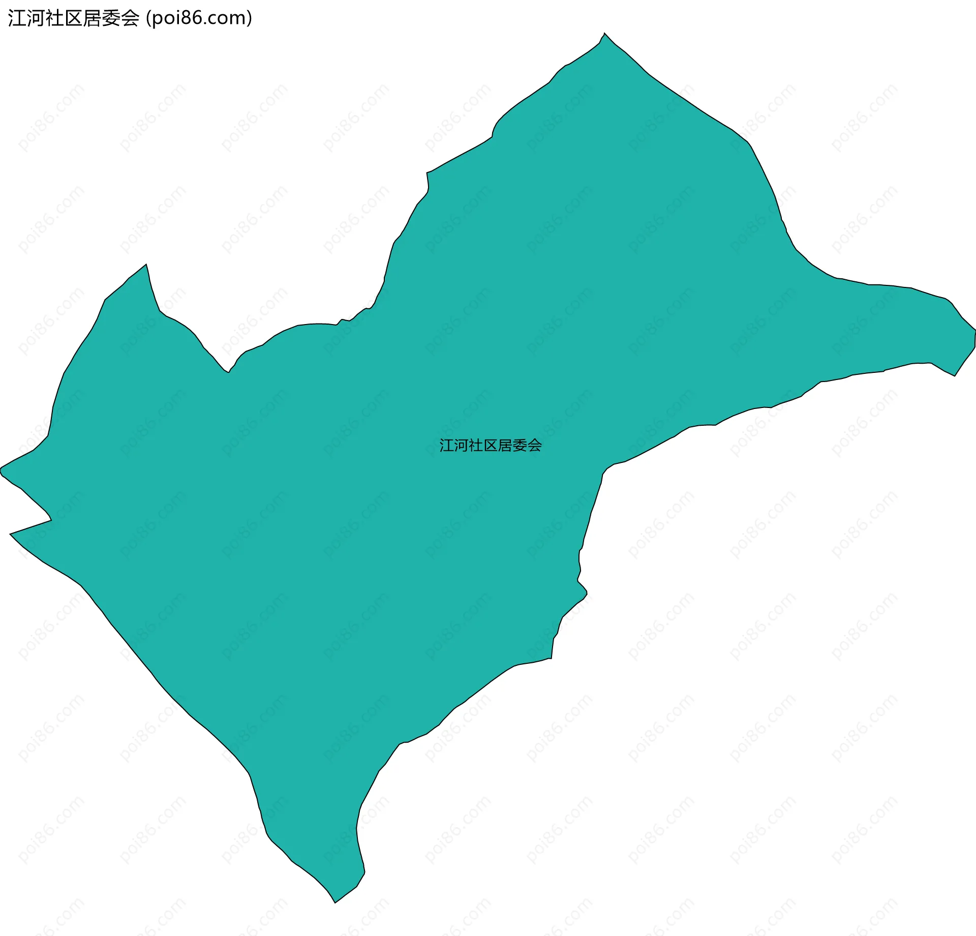 江河社区居委会边界地图